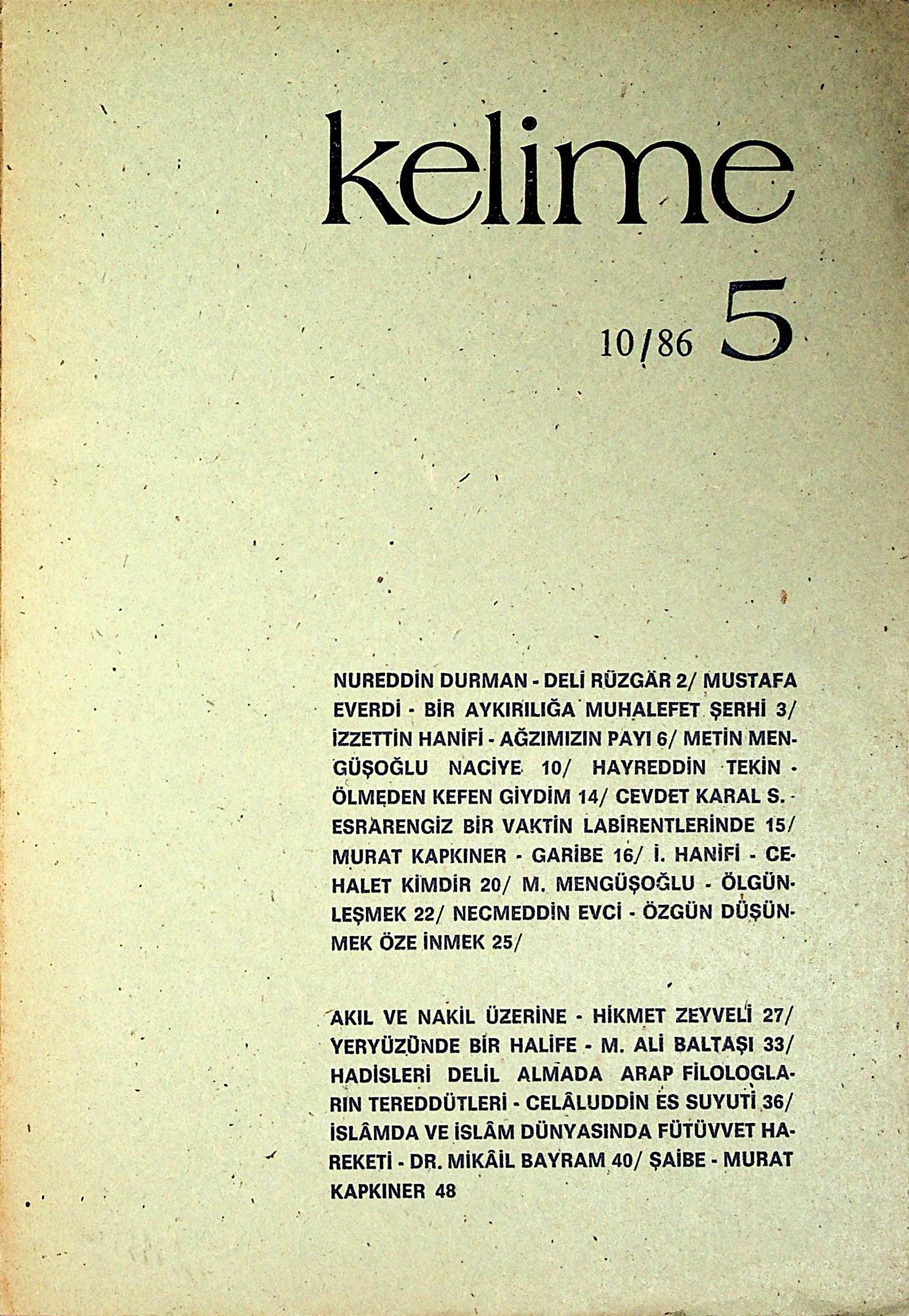 5. Sayı Kapağı