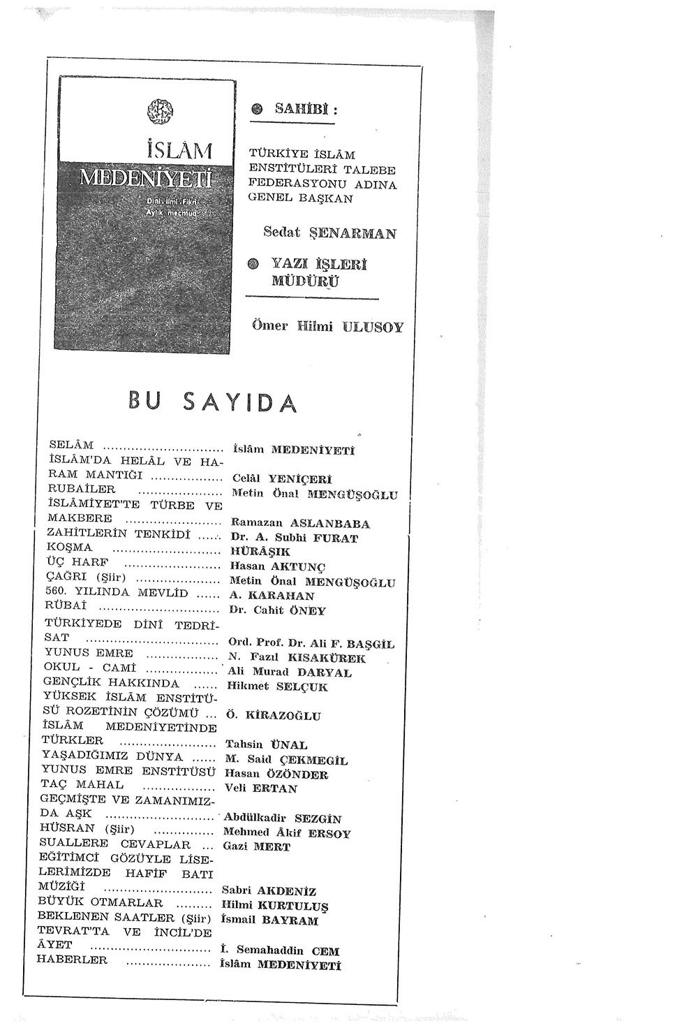 2. Cilt 19. Sayı Kapağı