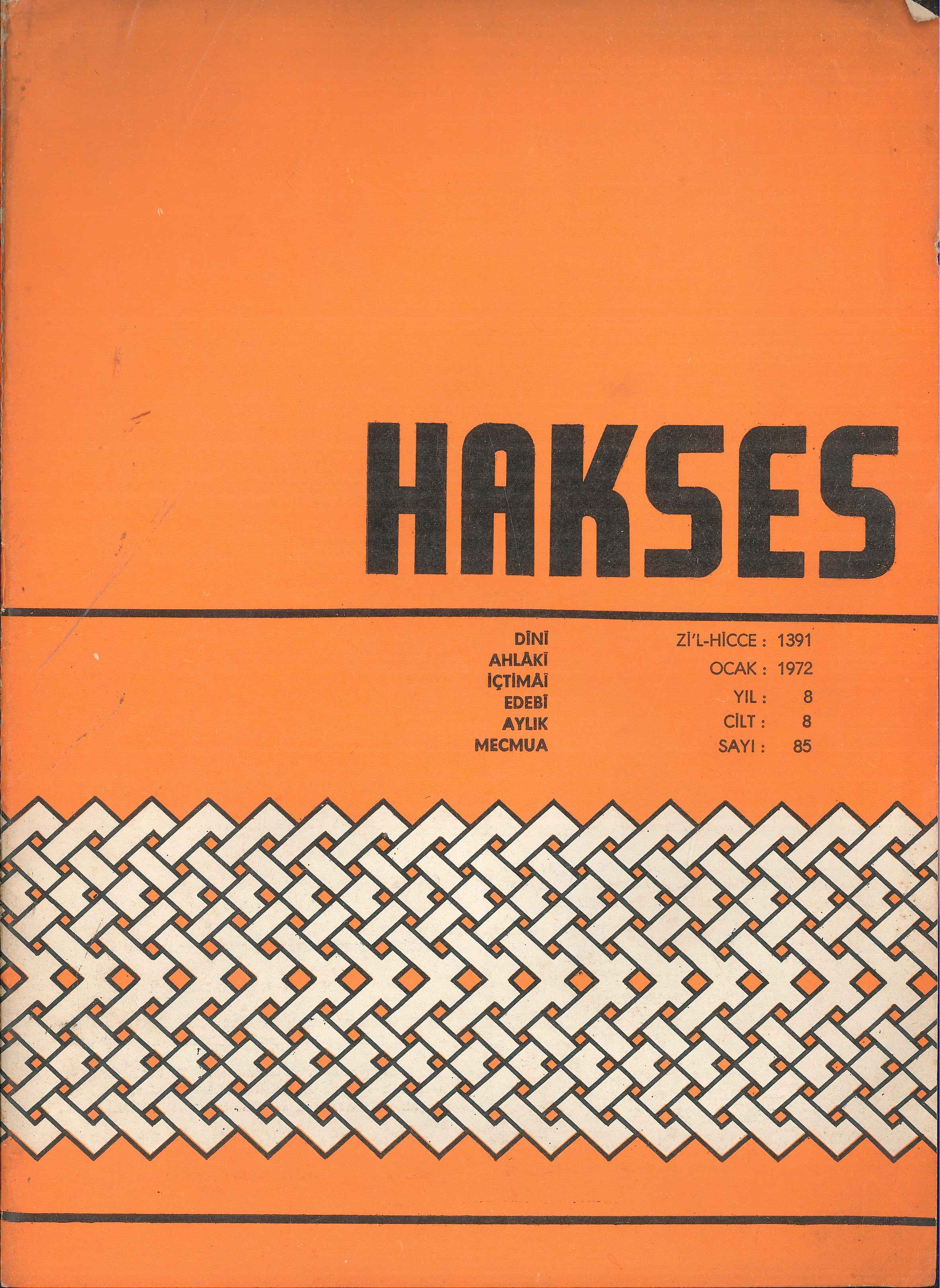 85. Sayı Kapağı