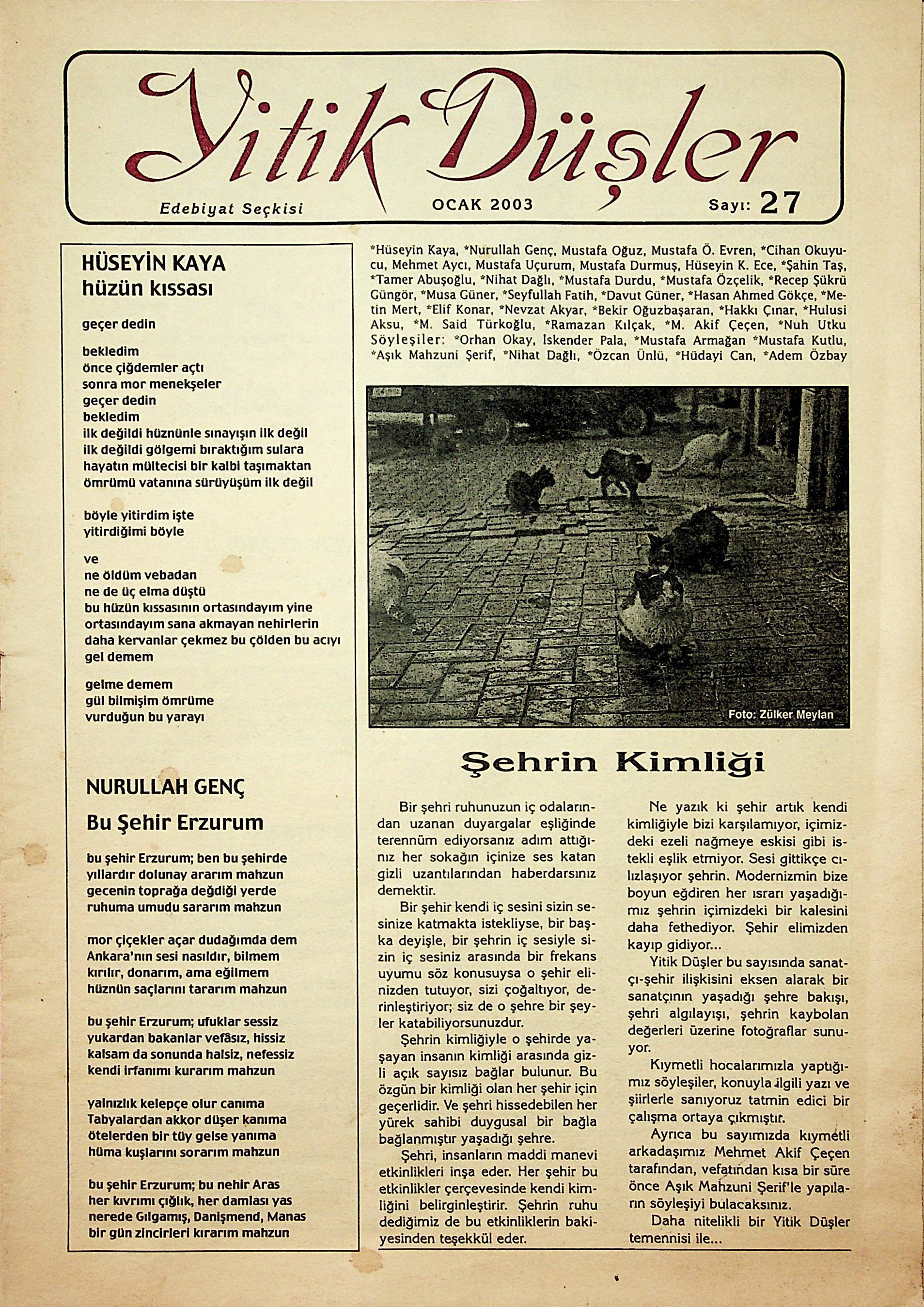 27. Sayı Kapağı