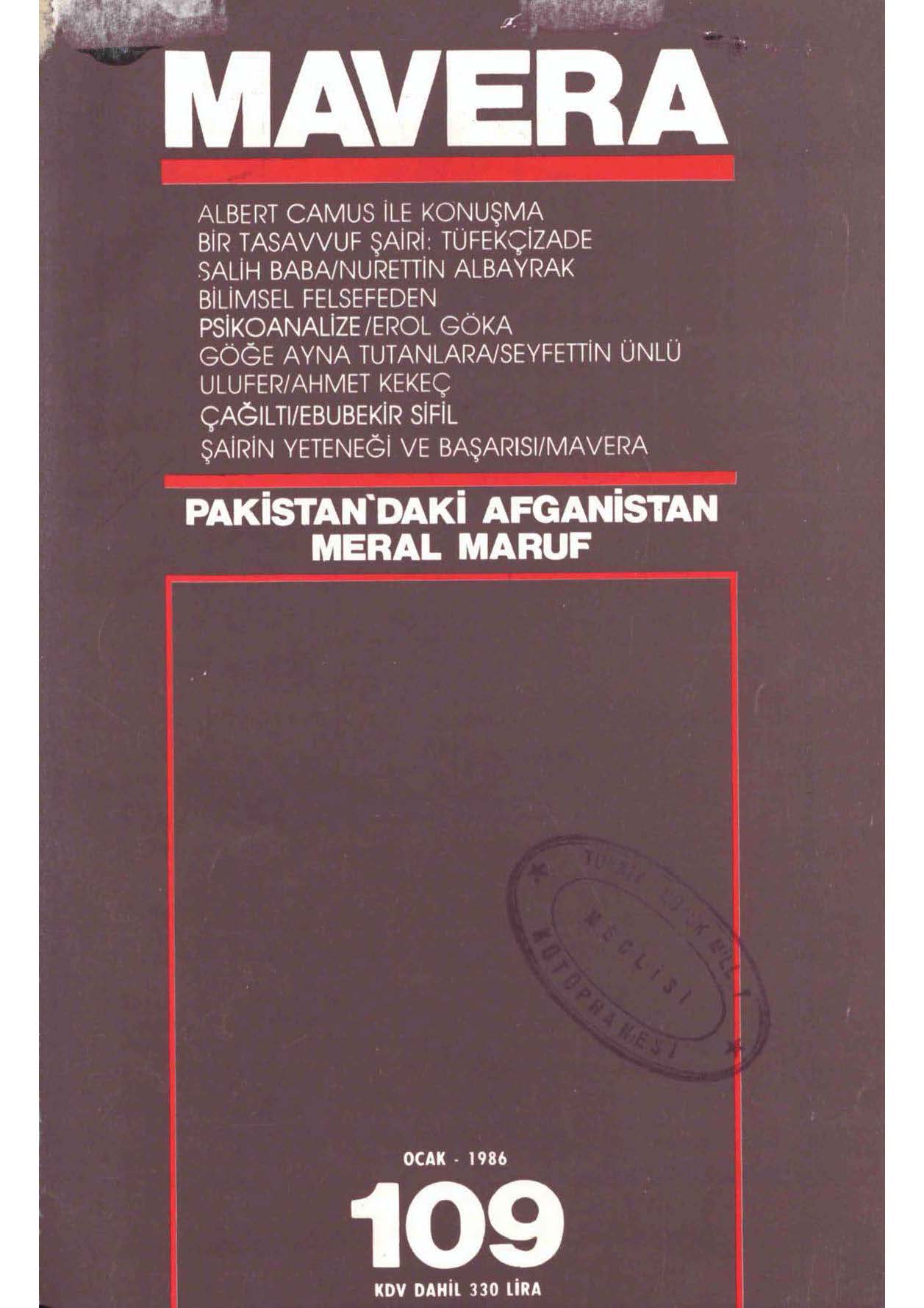 10. Cilt 109. Sayı Kapağı