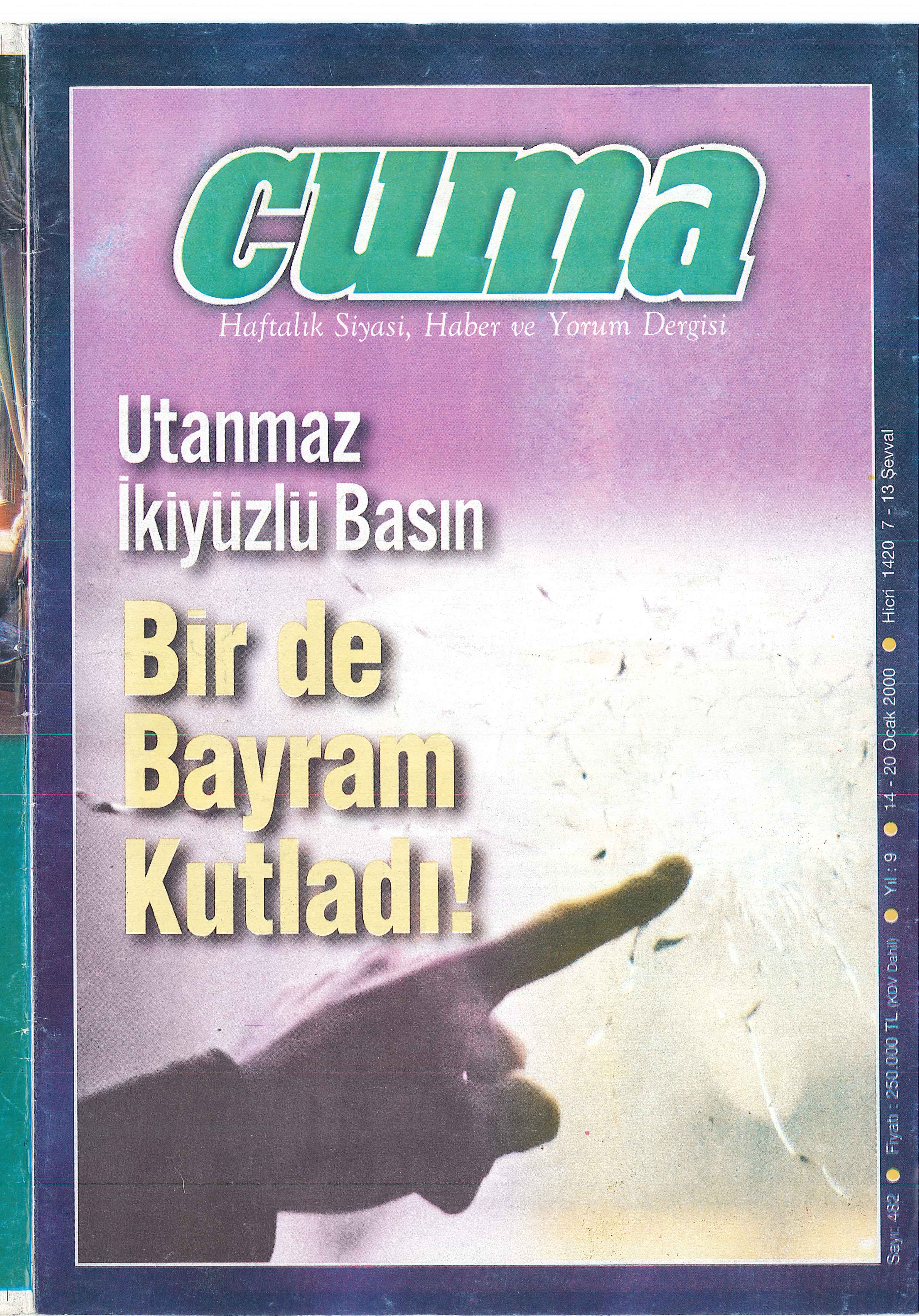 1. Cilt 482. Sayı Kapağı