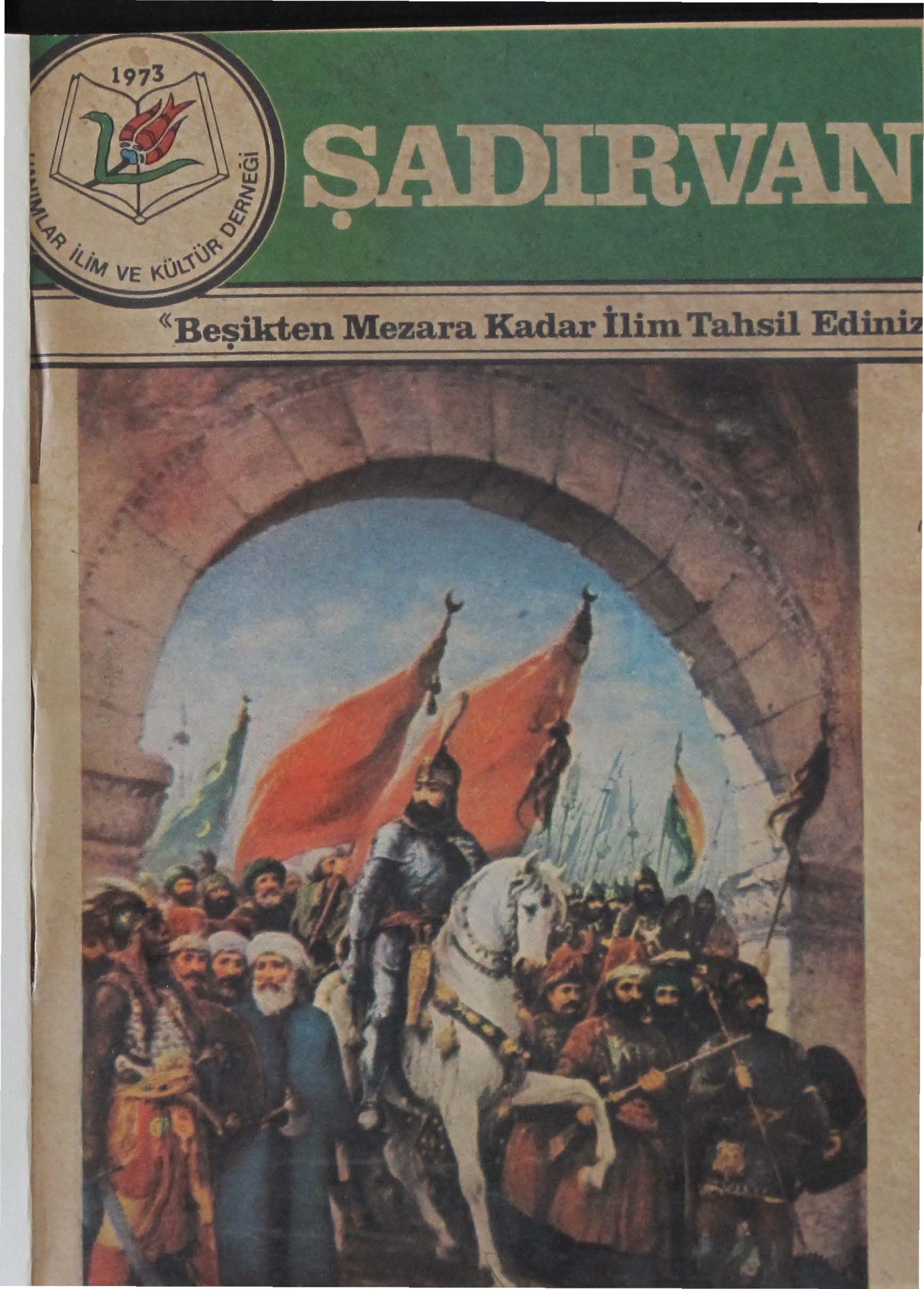 1. Cilt 1. Sayı Kapağı