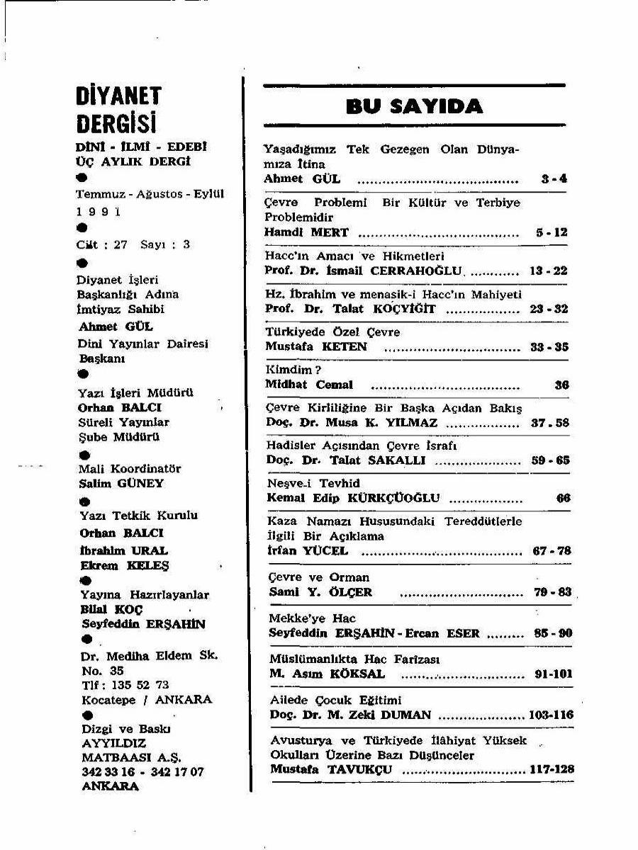 27. Cilt 3. Sayı Kapağı