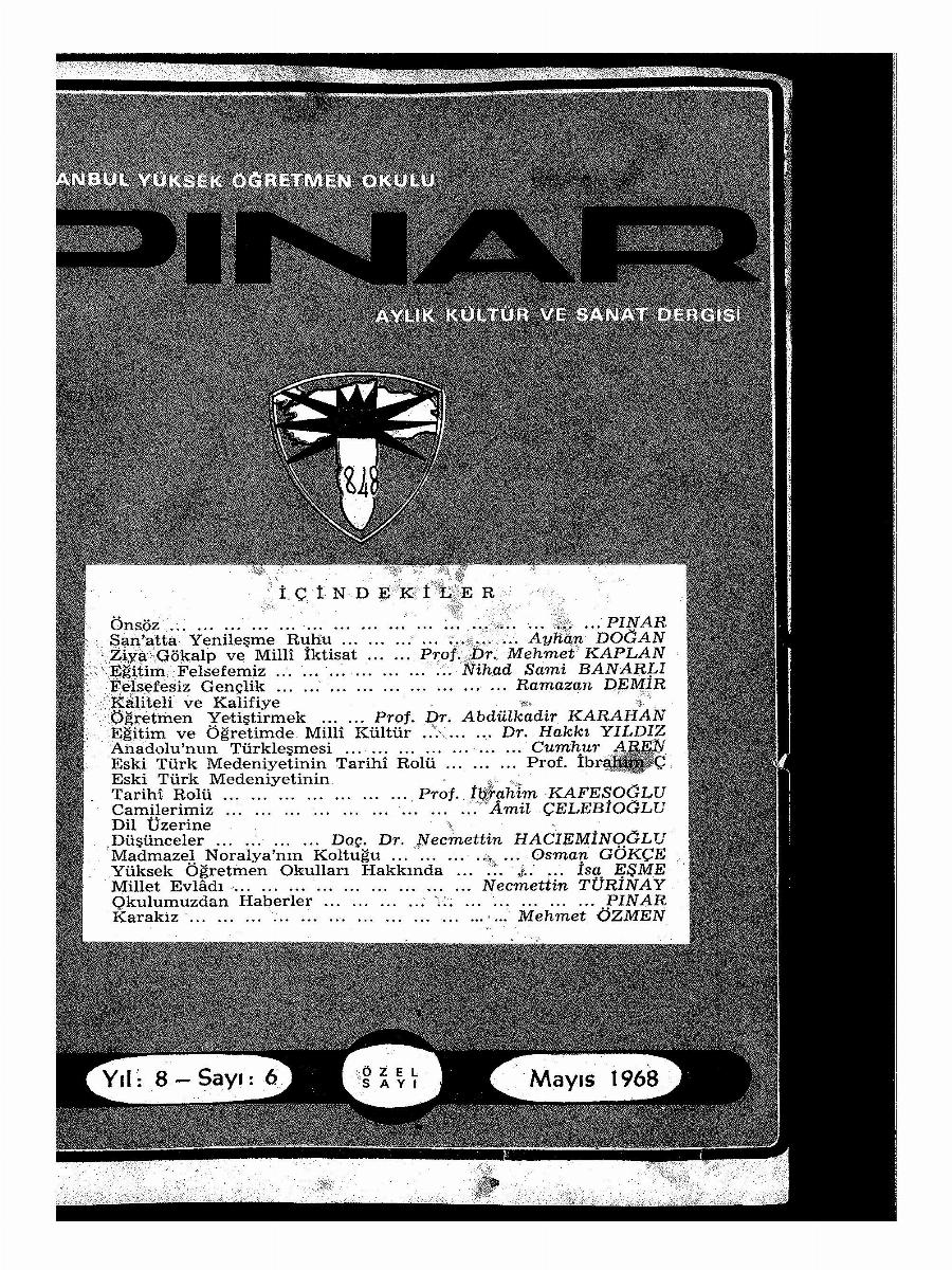 1. Cilt 6. Sayı Kapağı