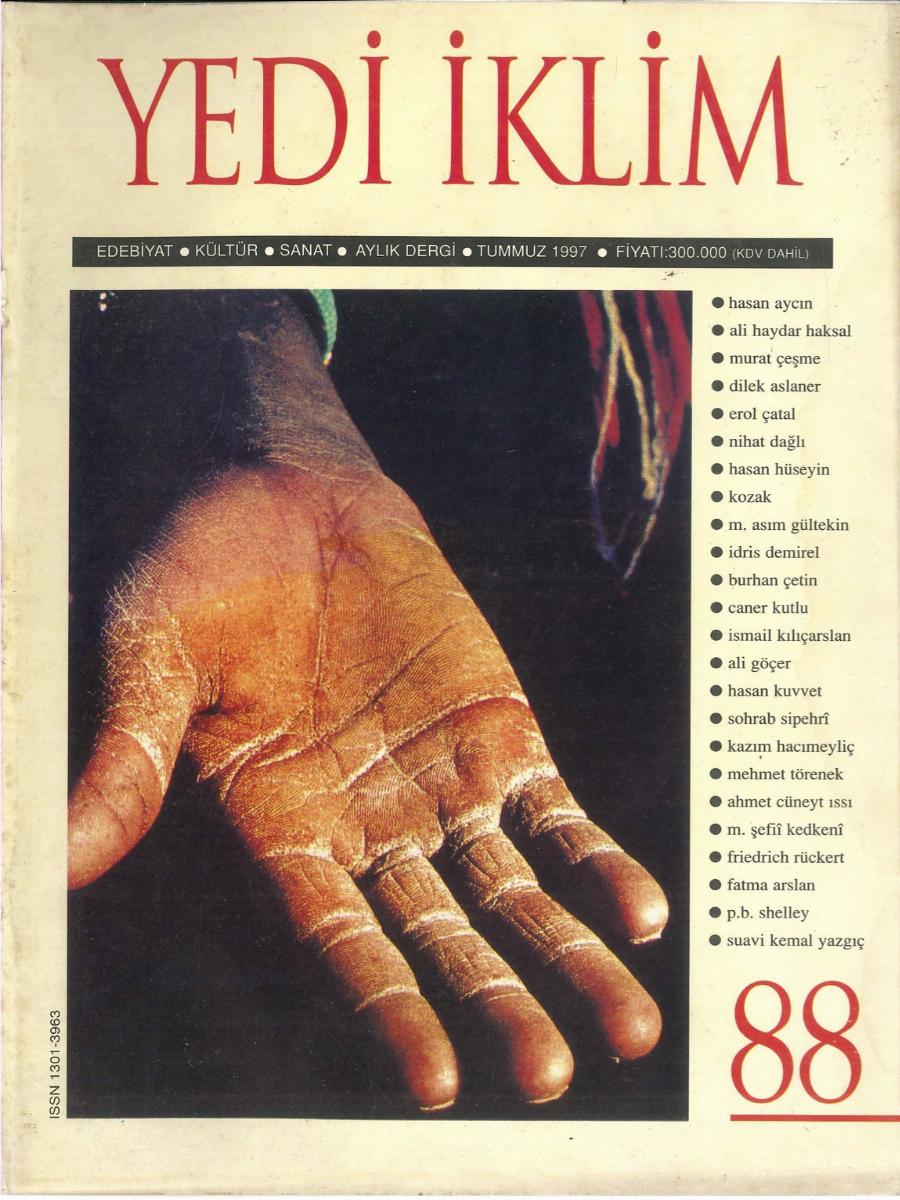 11. Cilt 88. Sayı Kapağı