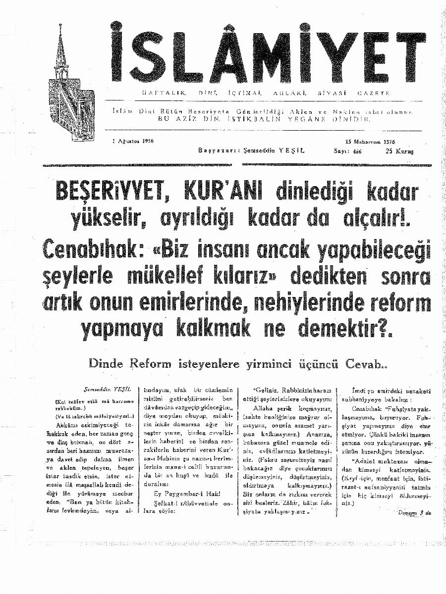 9. Cilt 466. Sayı Kapağı