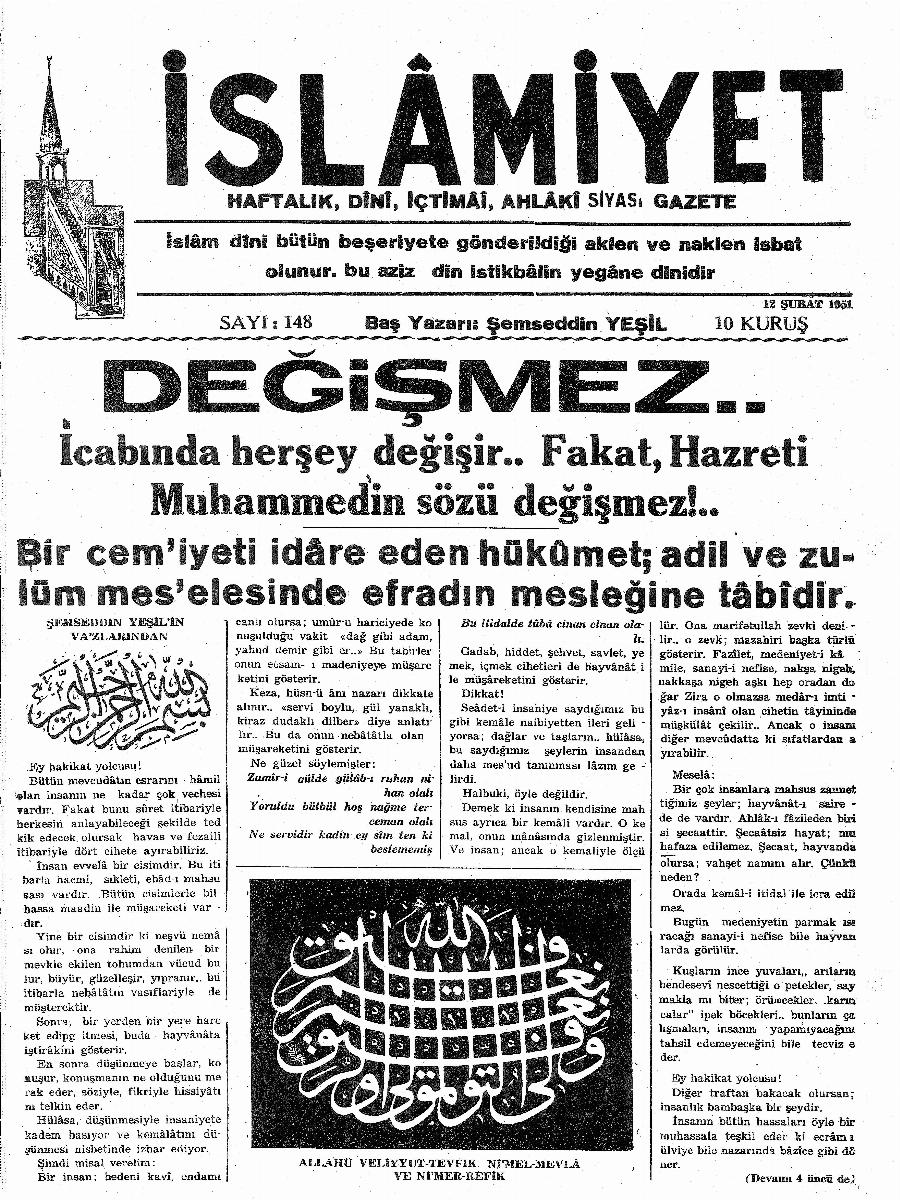 3. Cilt 148. Sayı Kapağı