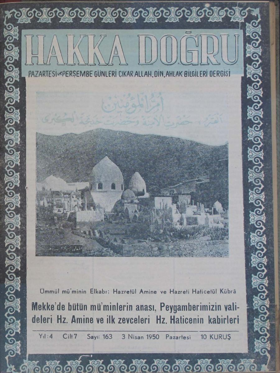 7. Cilt 163. Sayı Kapağı