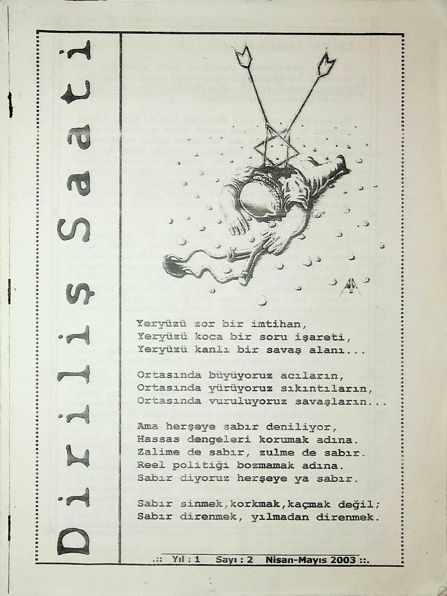 1. Cilt 2. Sayı Kapağı