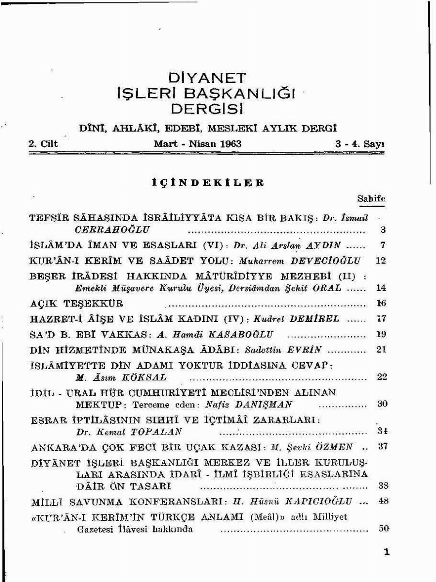 2. Cilt 3-4. Sayı Kapağı