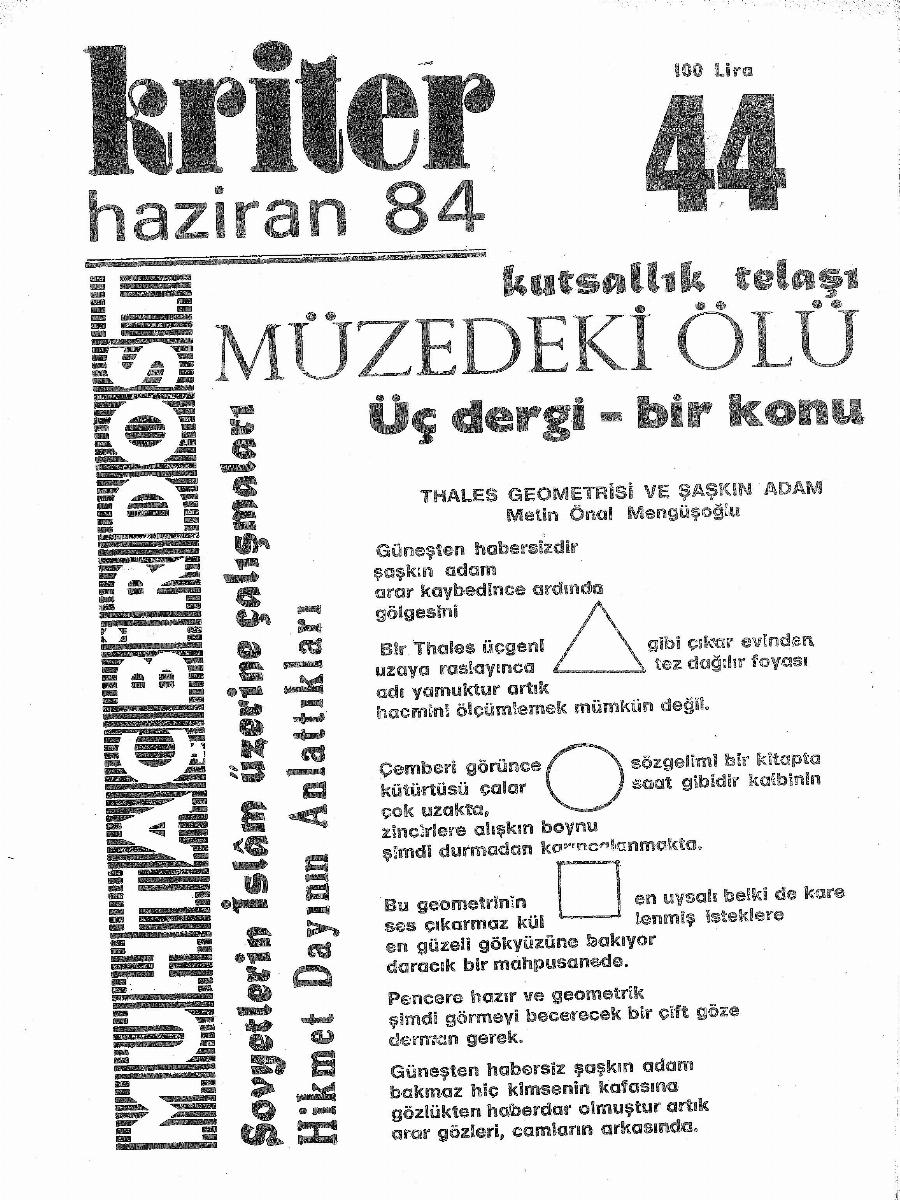 4. Cilt 44. Sayı Kapağı