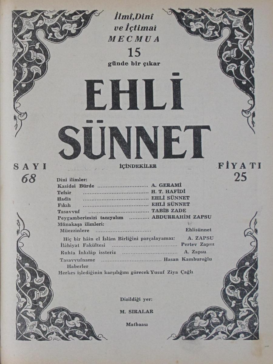 3. Cilt 68. Sayı Kapağı