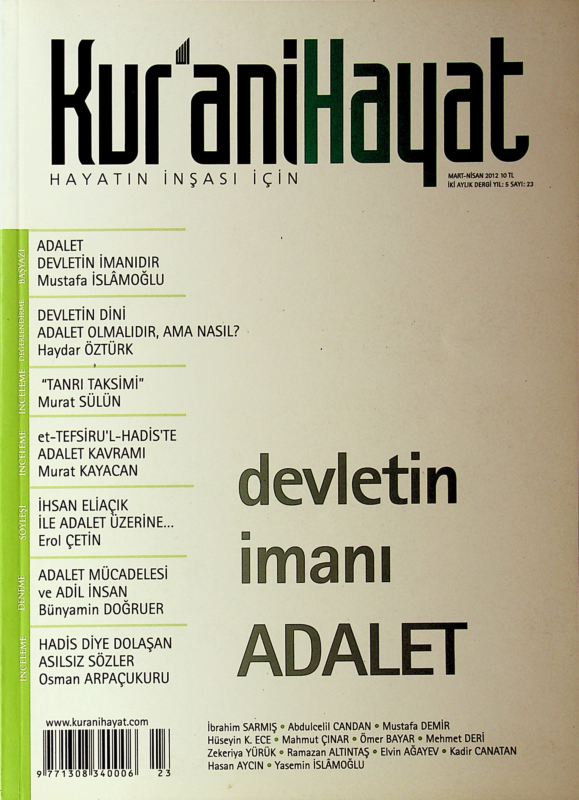 23. Sayı Kapağı