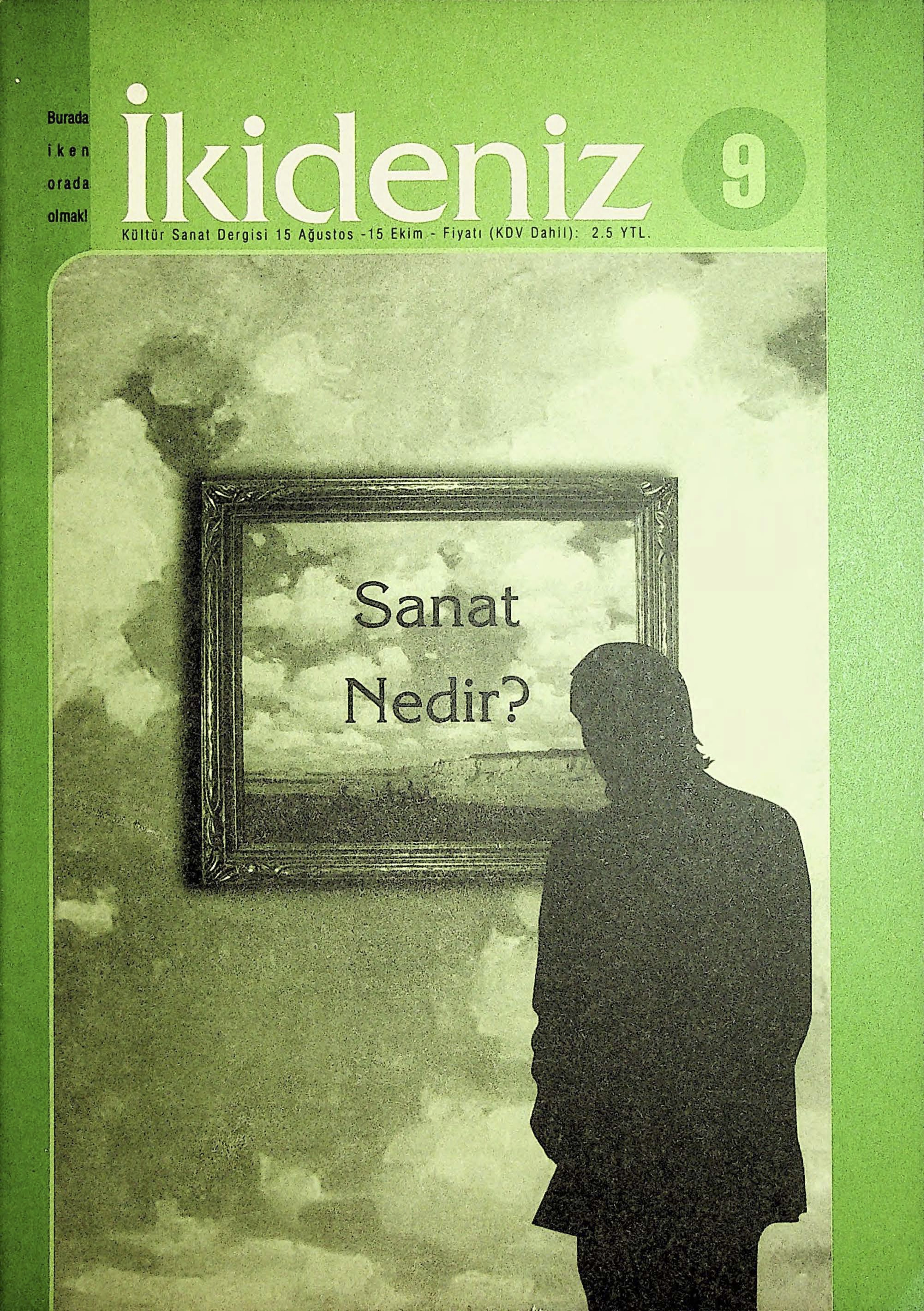 1. Cilt 9. Sayı Kapağı