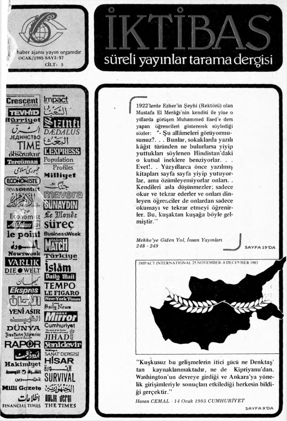 5. Cilt 97. Sayı Kapağı