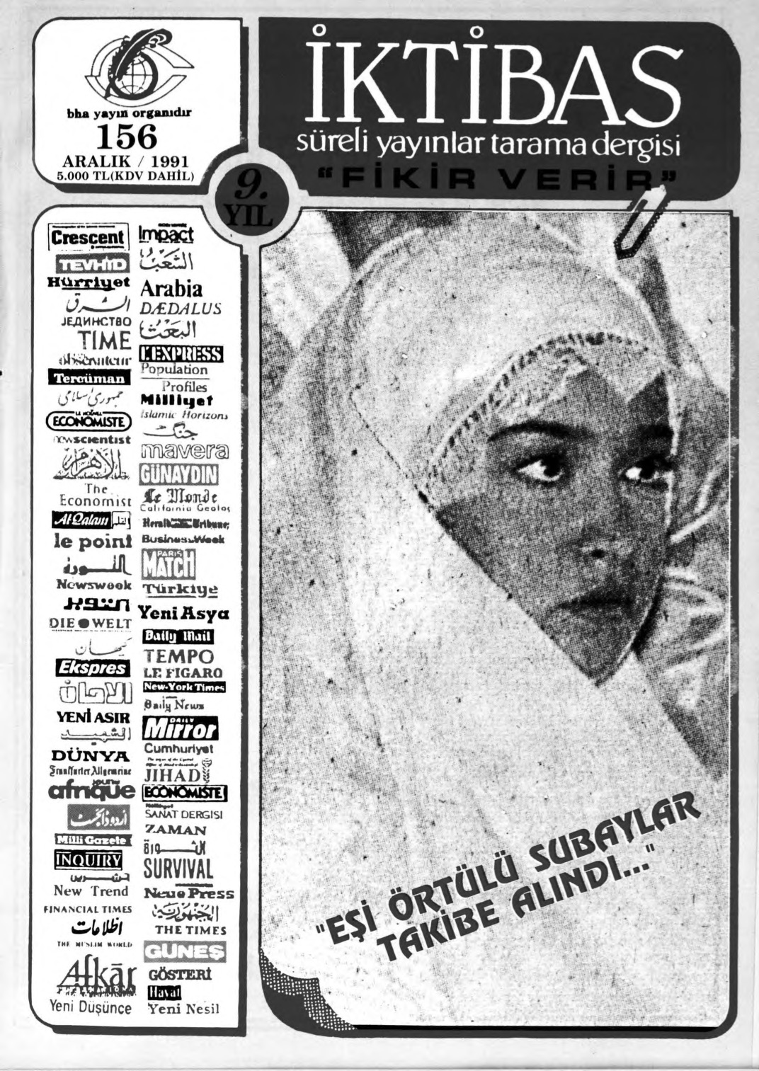 9. Cilt 156. Sayı Kapağı