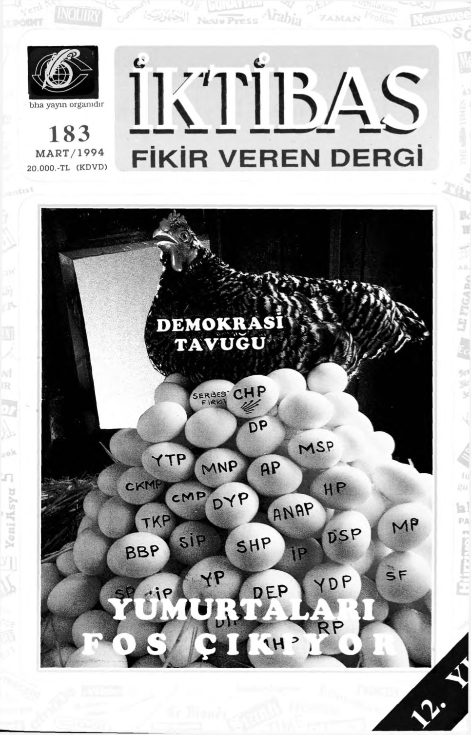 12. Cilt 183. Sayı Kapağı