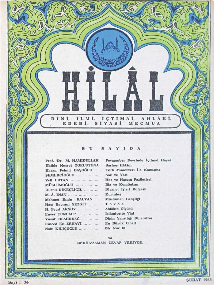 3. Cilt 36. Sayı Kapağı