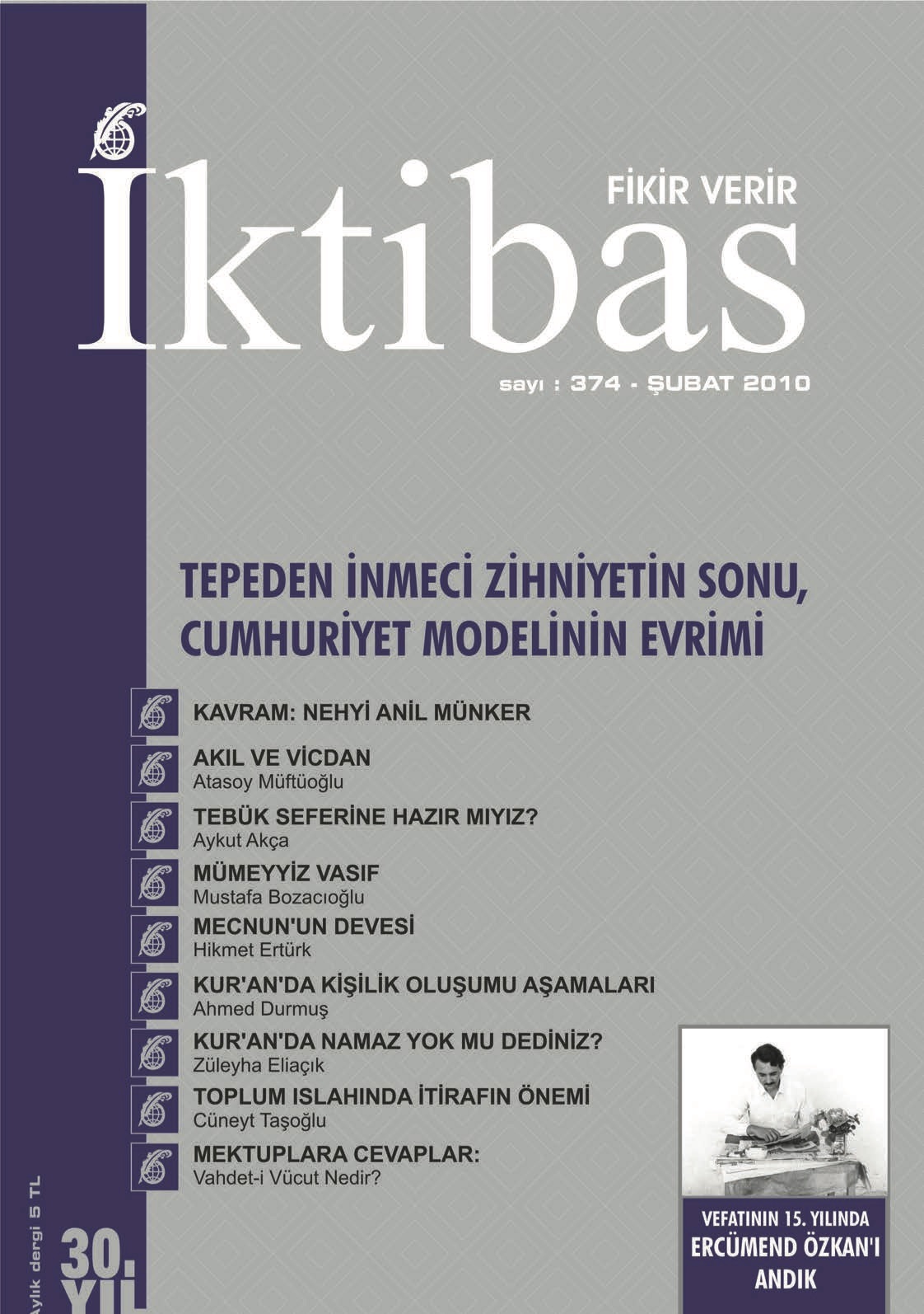 30. Cilt 374. Sayı Kapağı