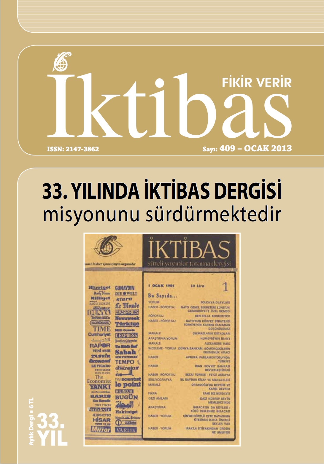 33. Cilt 409. Sayı Kapağı