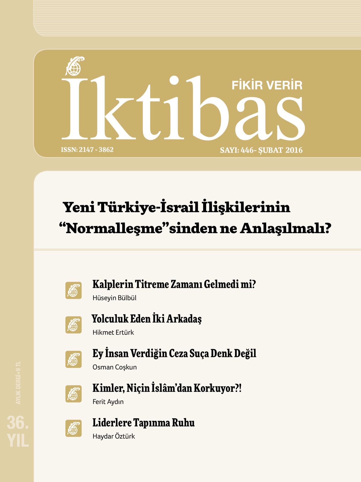 36. Cilt 446. Sayı Kapağı