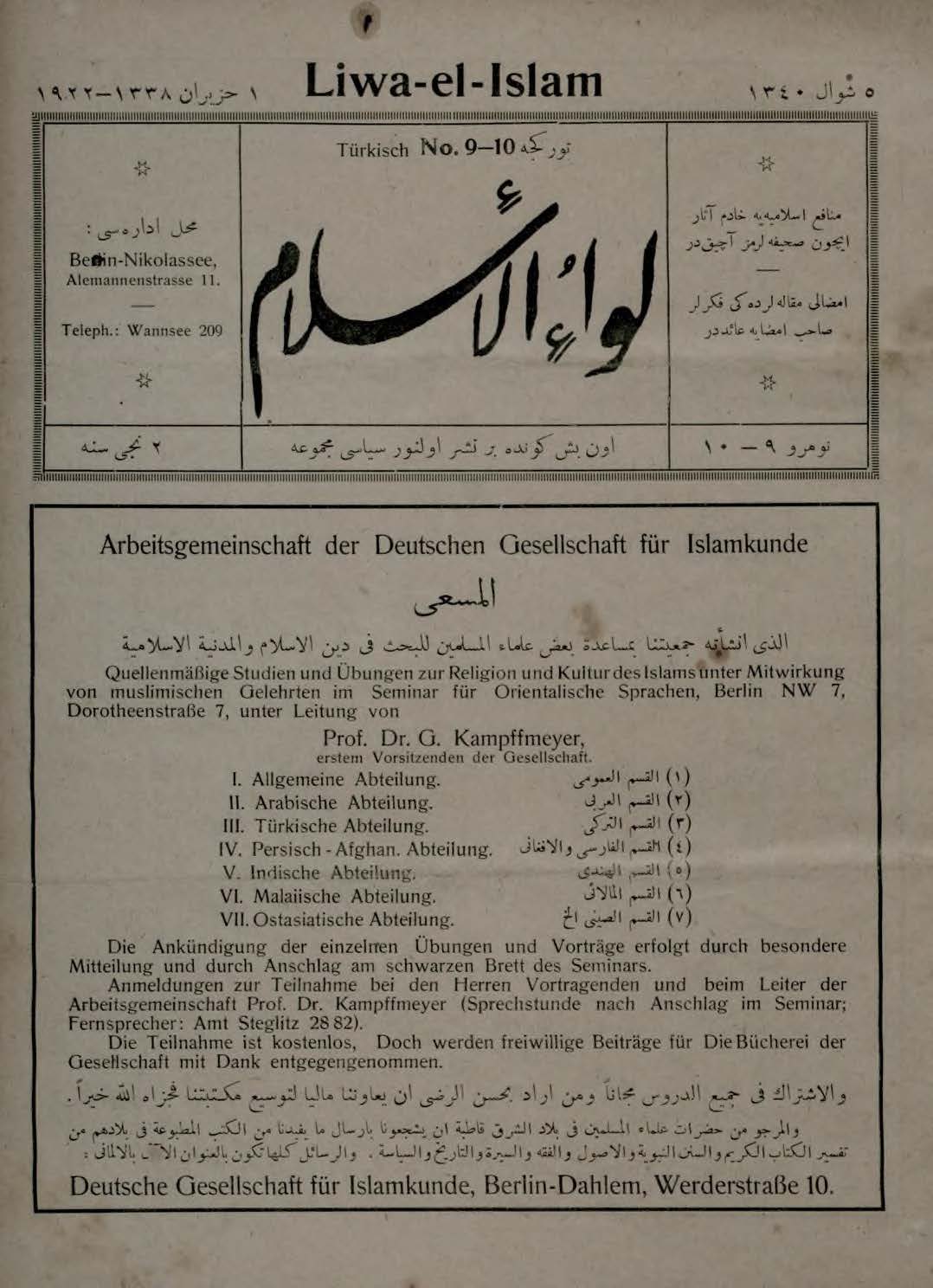 2. Cilt 9-10. Sayı Kapağı