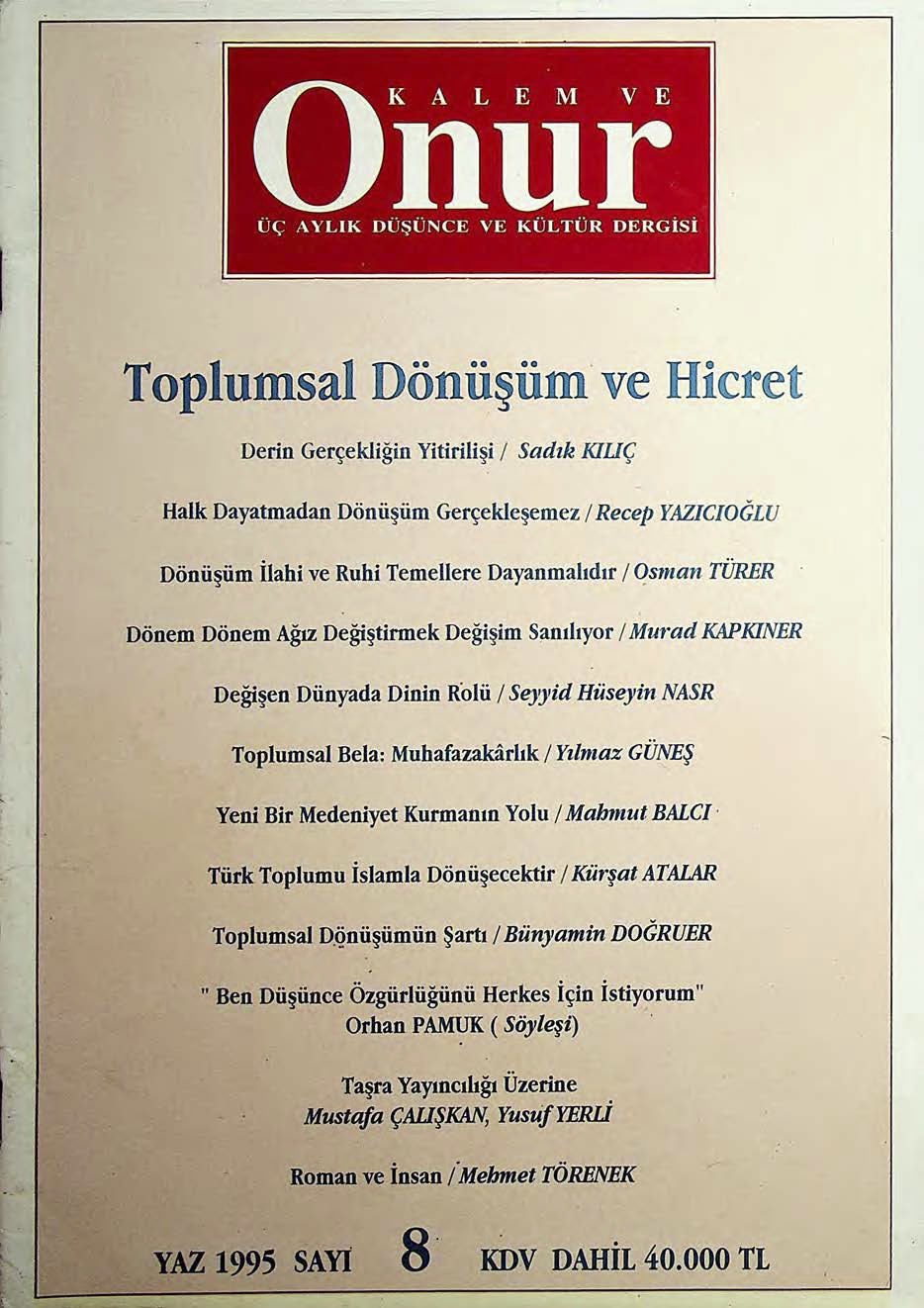 8. Sayı Kapağı