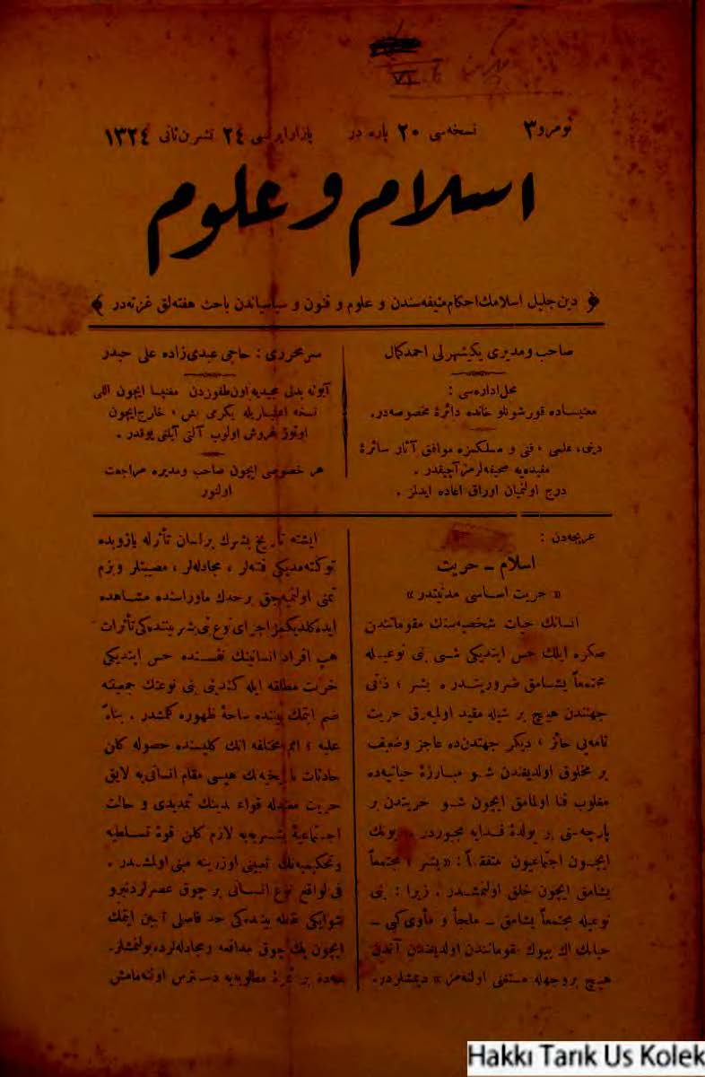 3. Sayı Kapağı