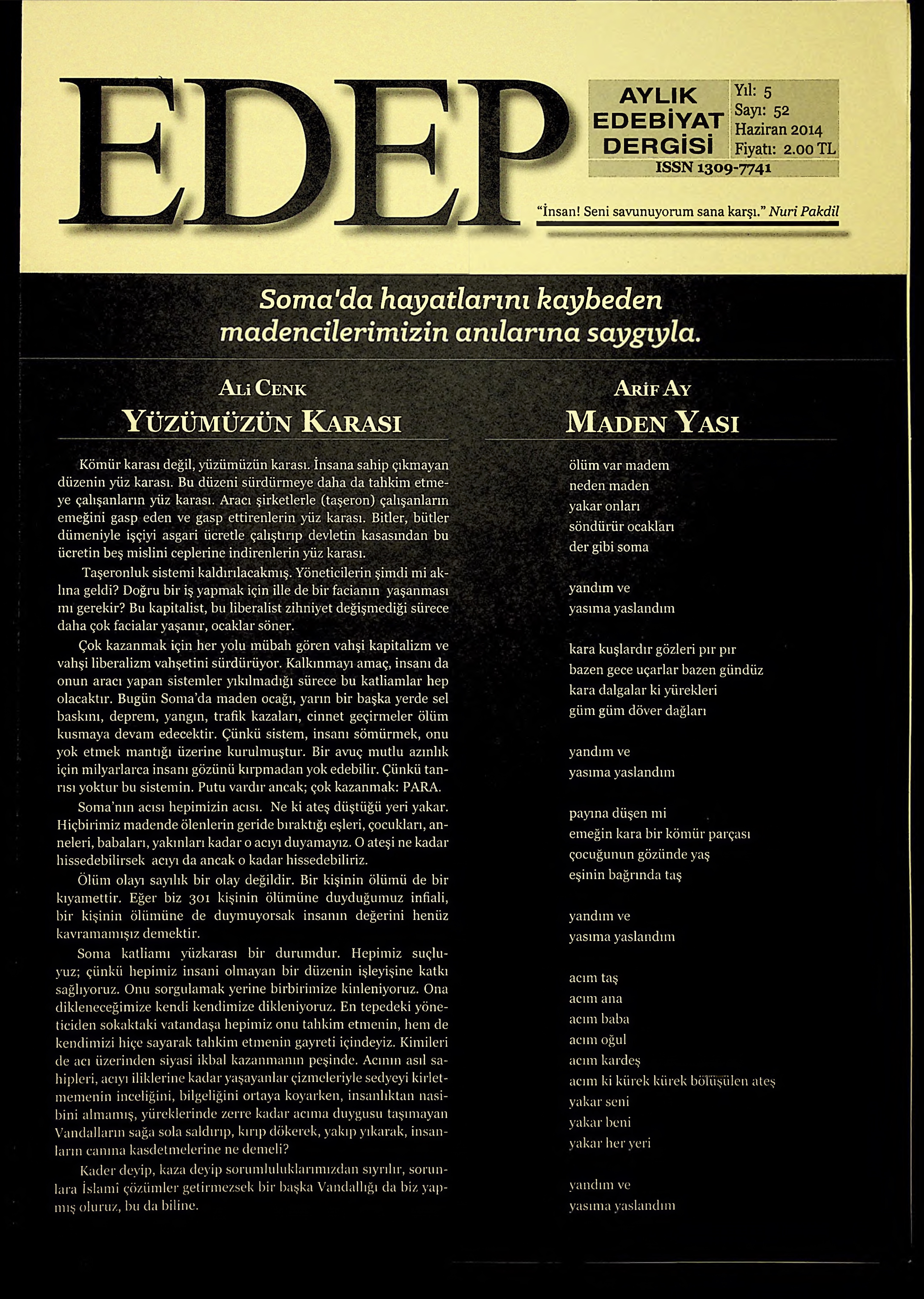 52. Sayı Kapağı