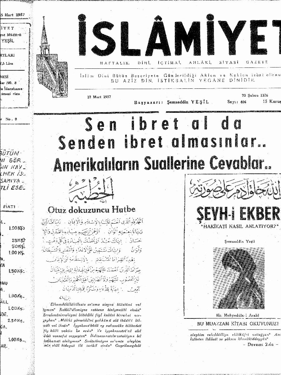 8. Cilt 406. Sayı Kapağı