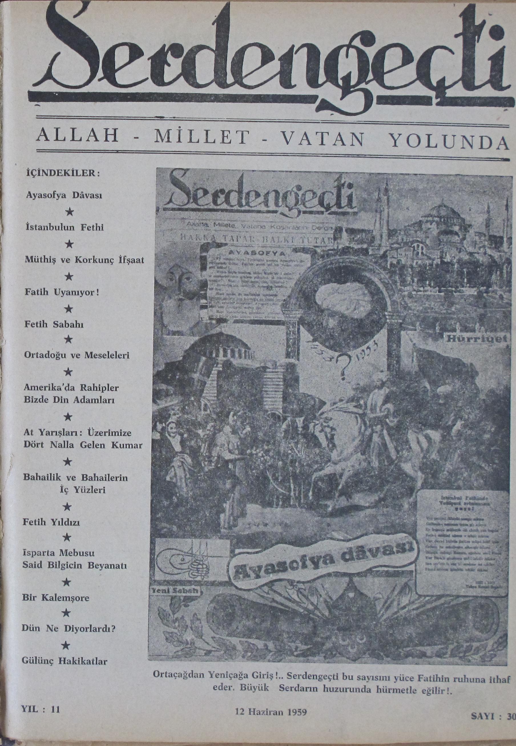 11. Cilt 30. Sayı Kapağı