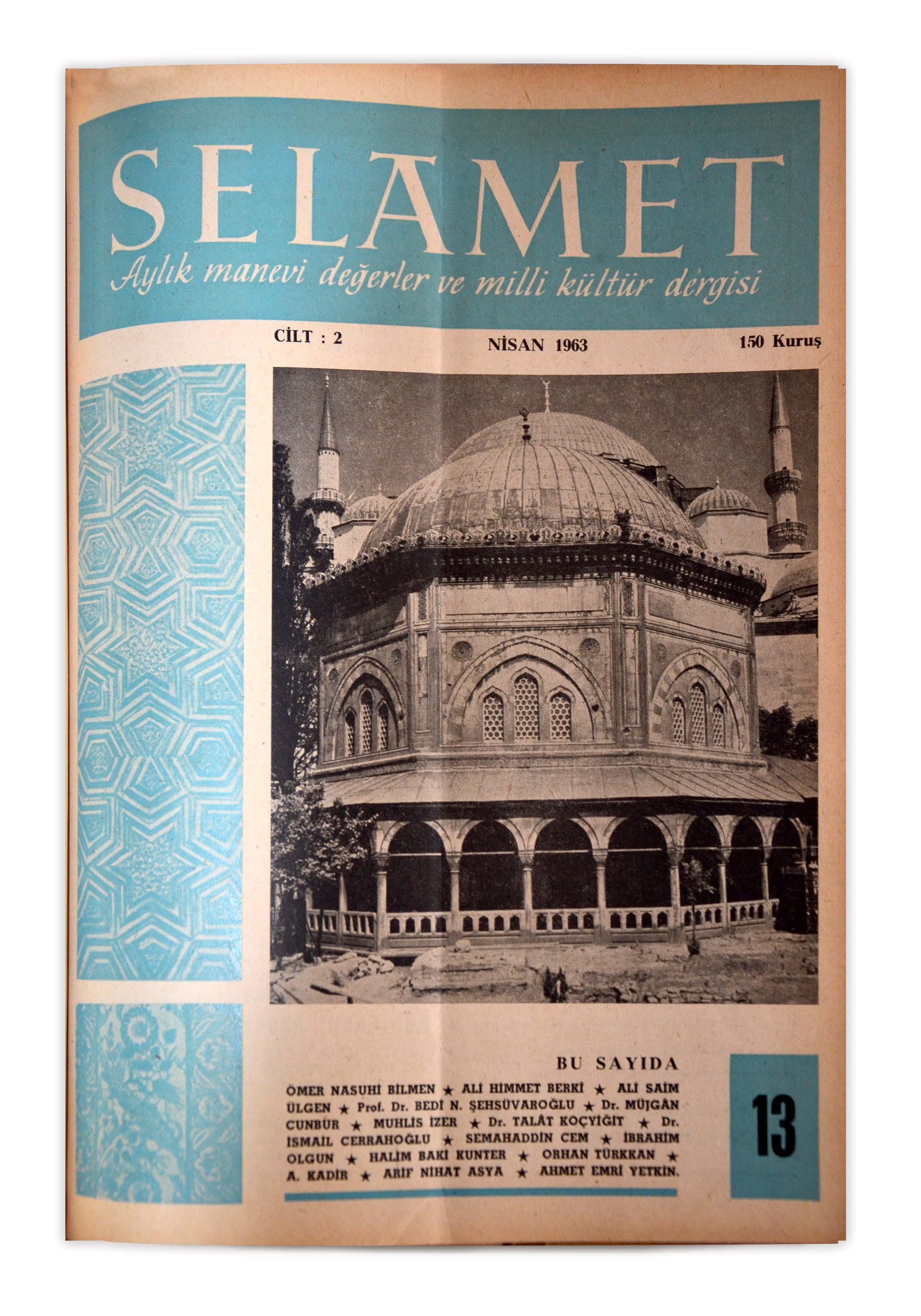 2. Cilt 13. Sayı Kapağı
