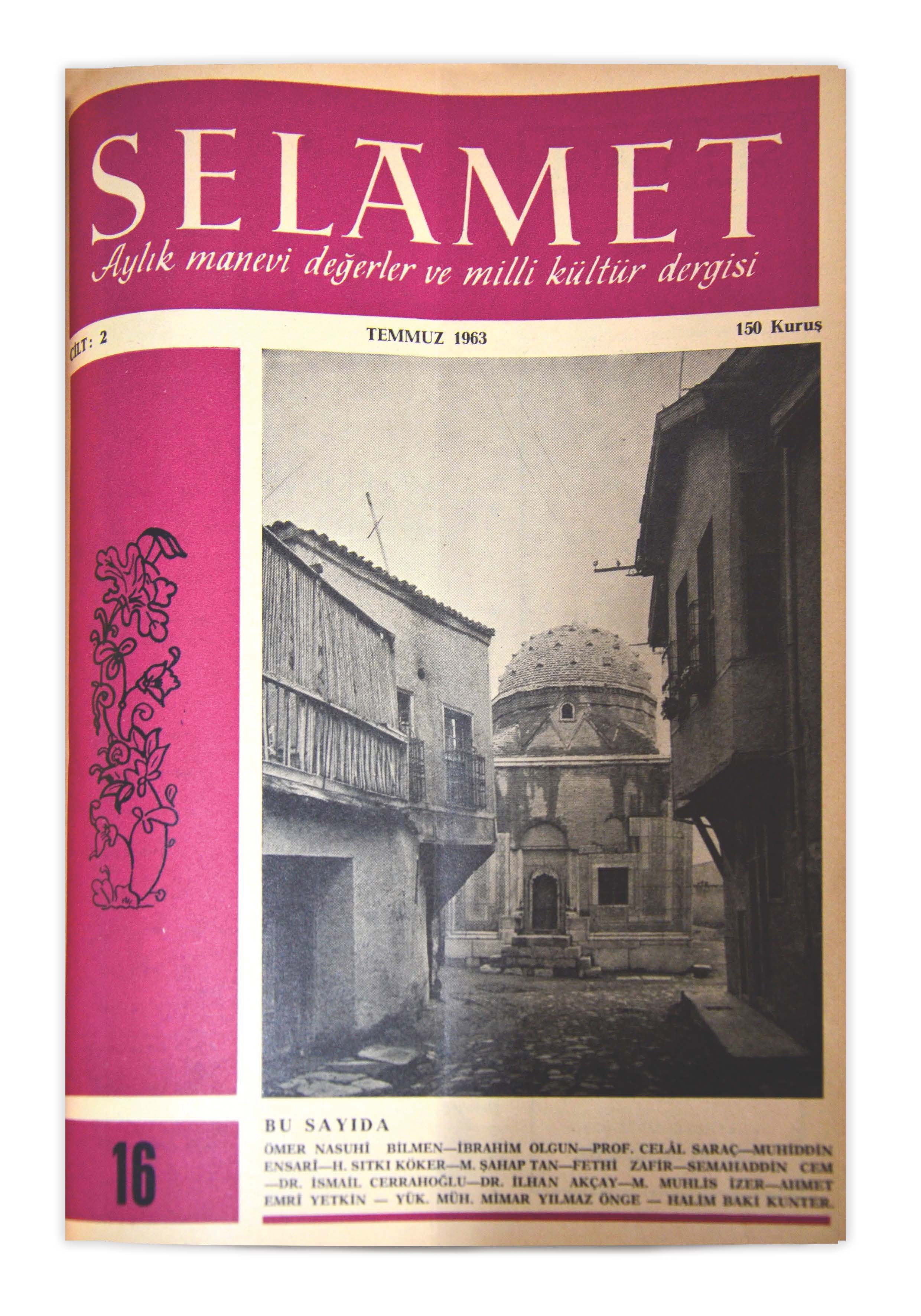 2. Cilt 16. Sayı Kapağı