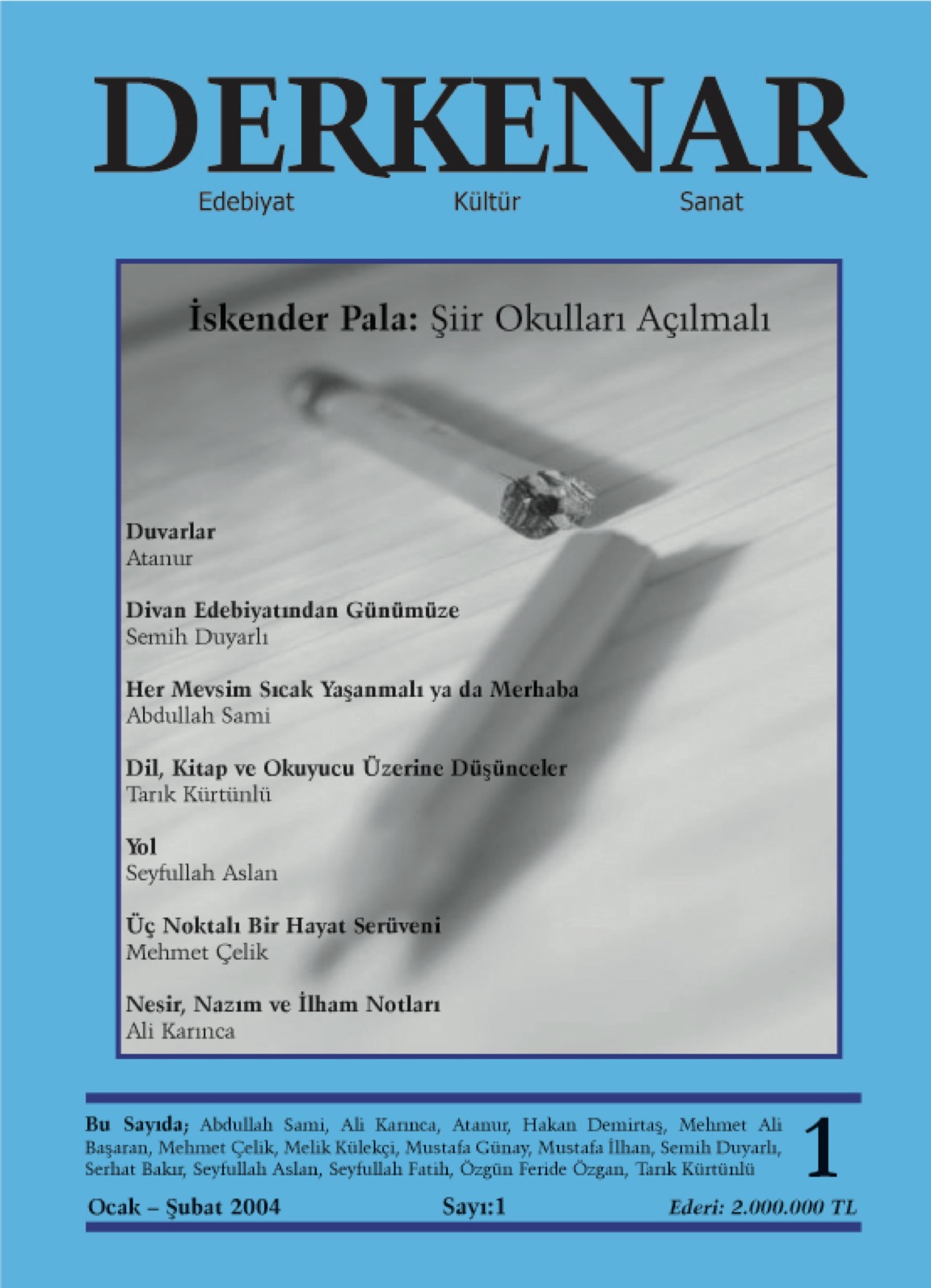 1. Sayı Kapağı