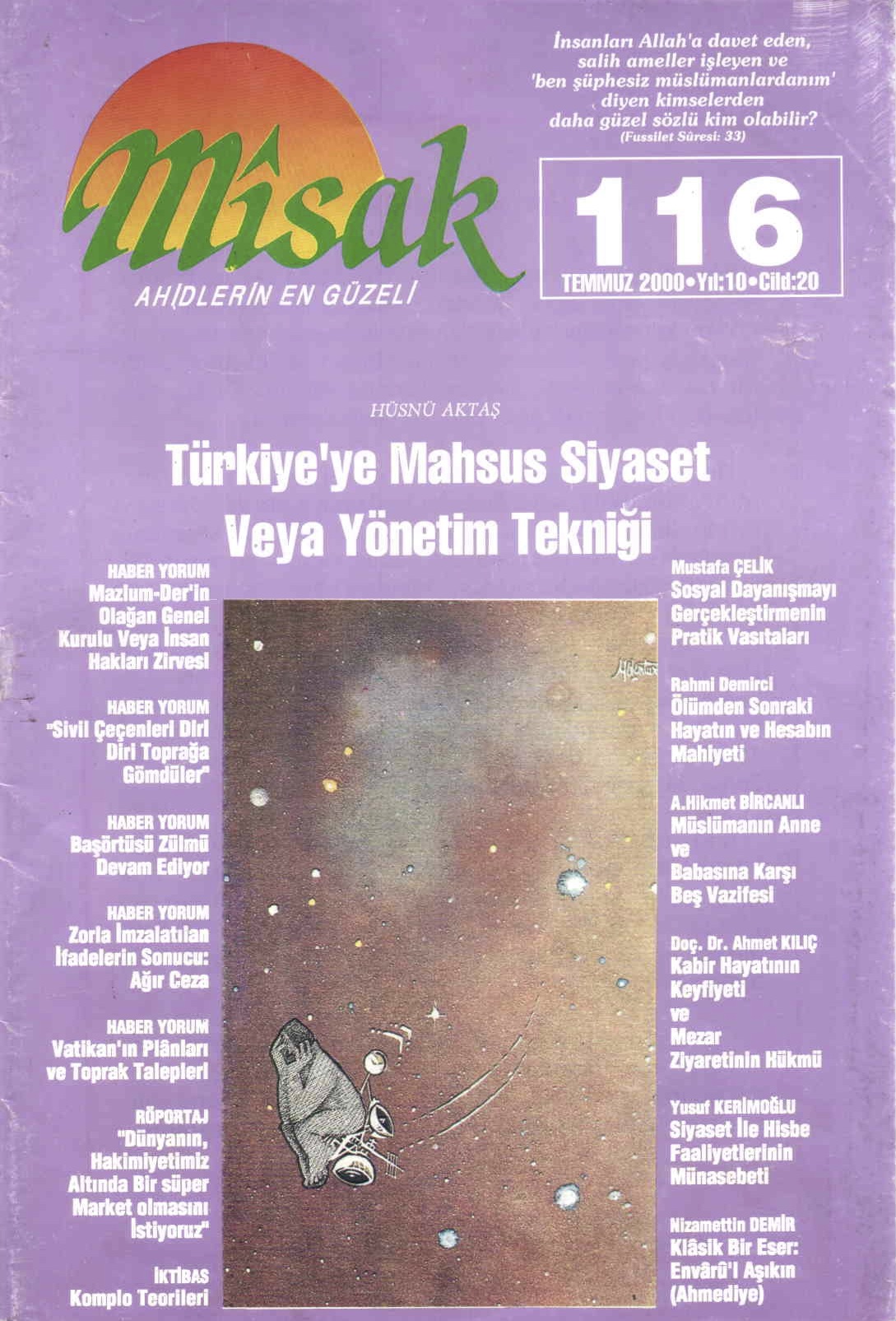 20. Cilt 116. Sayı Kapağı