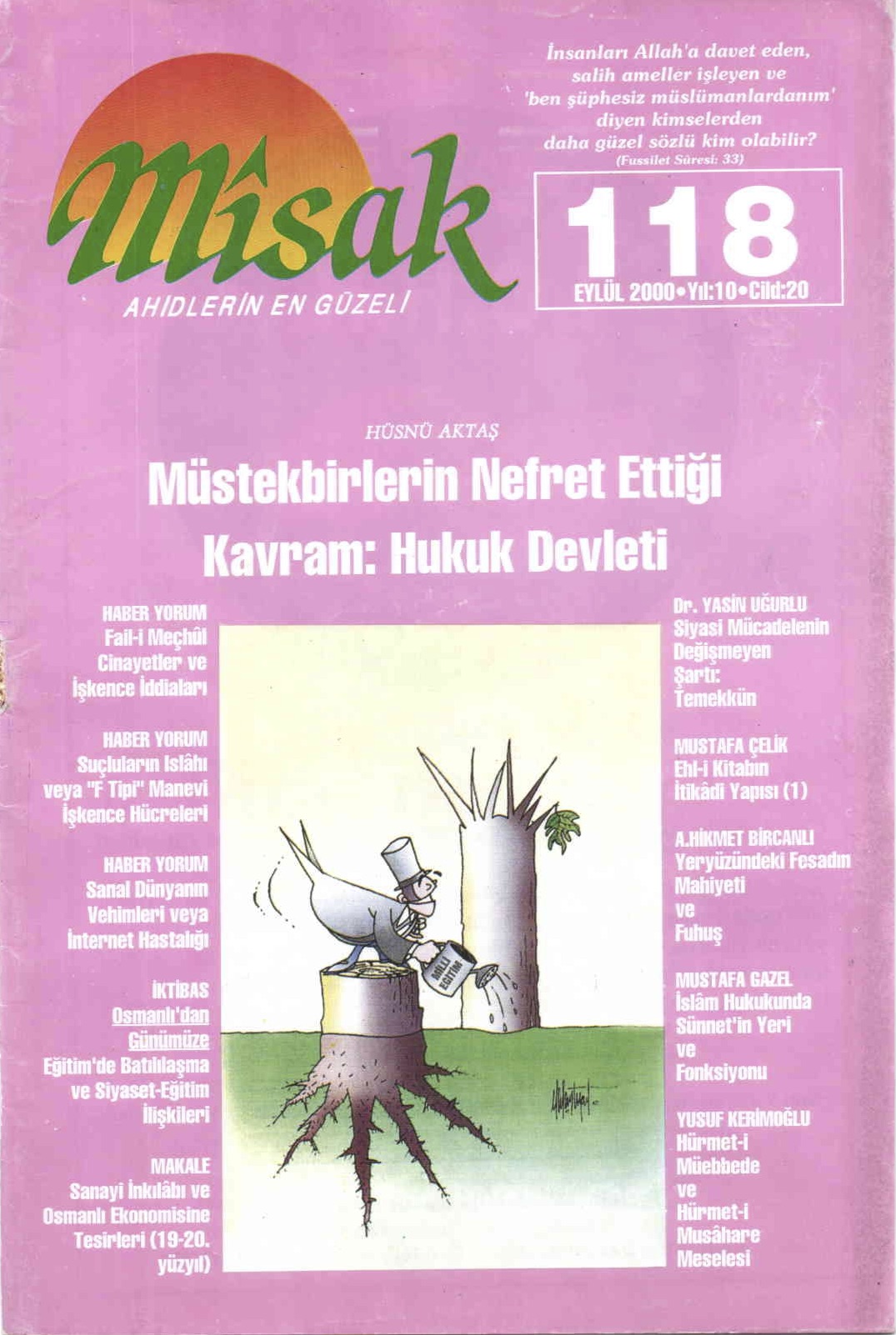 20. Cilt 118. Sayı Kapağı