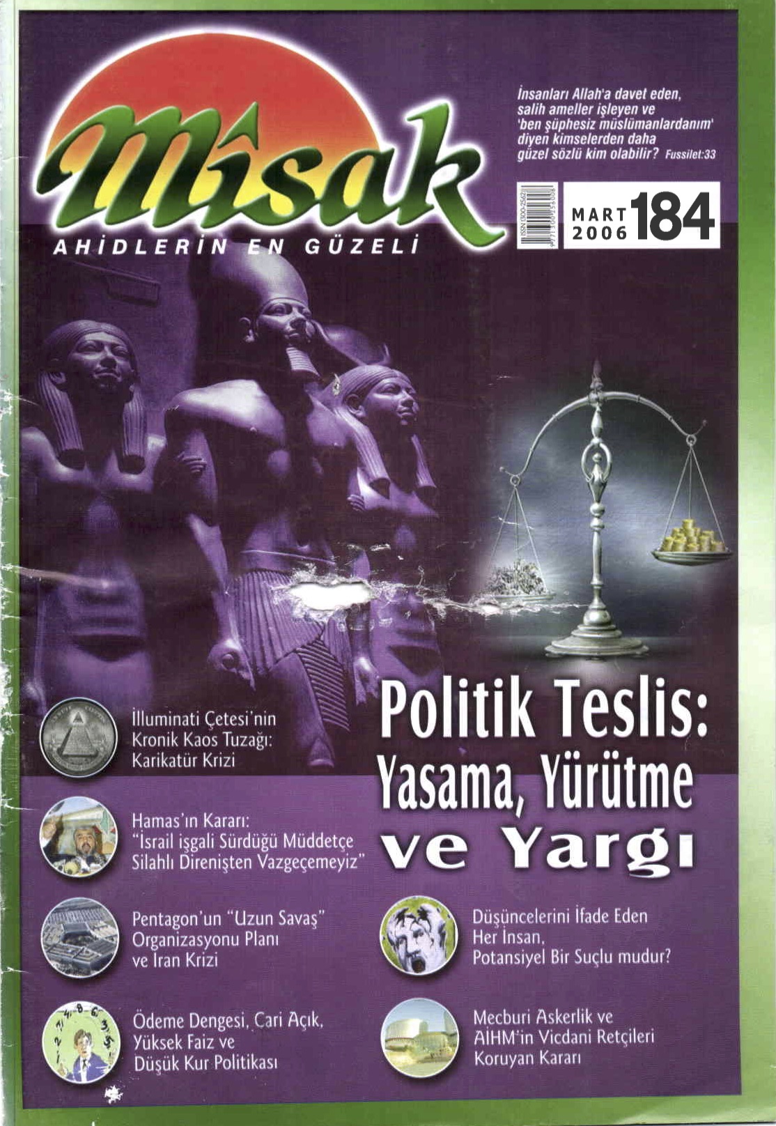 31. Cilt 184. Sayı Kapağı