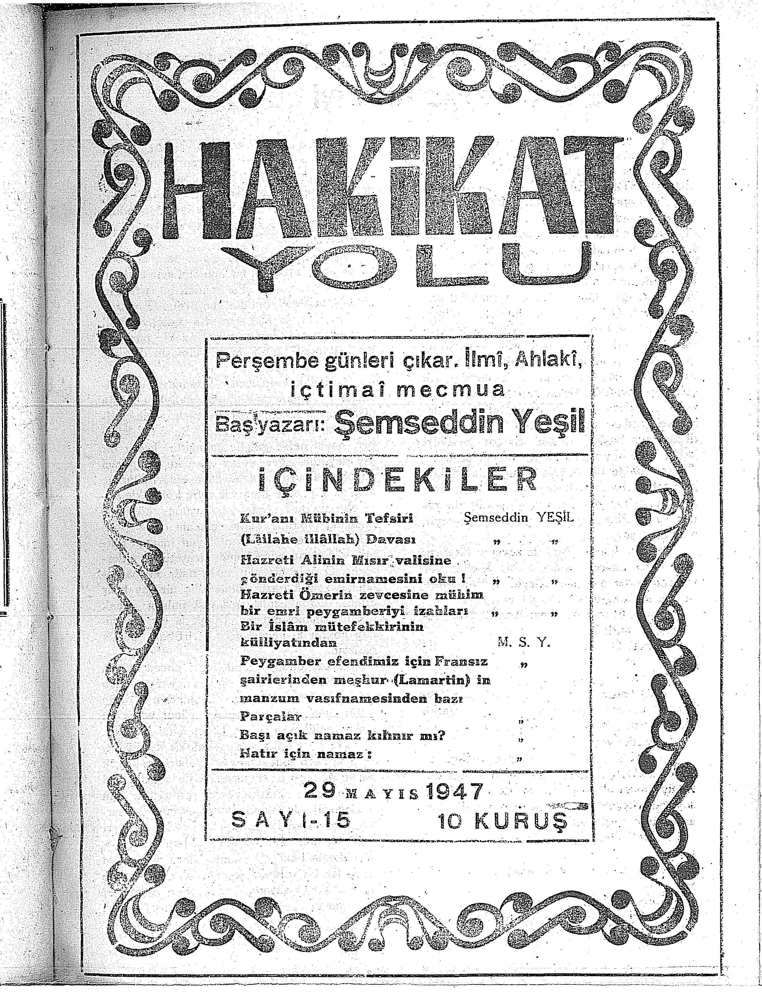 15. Sayı Kapağı