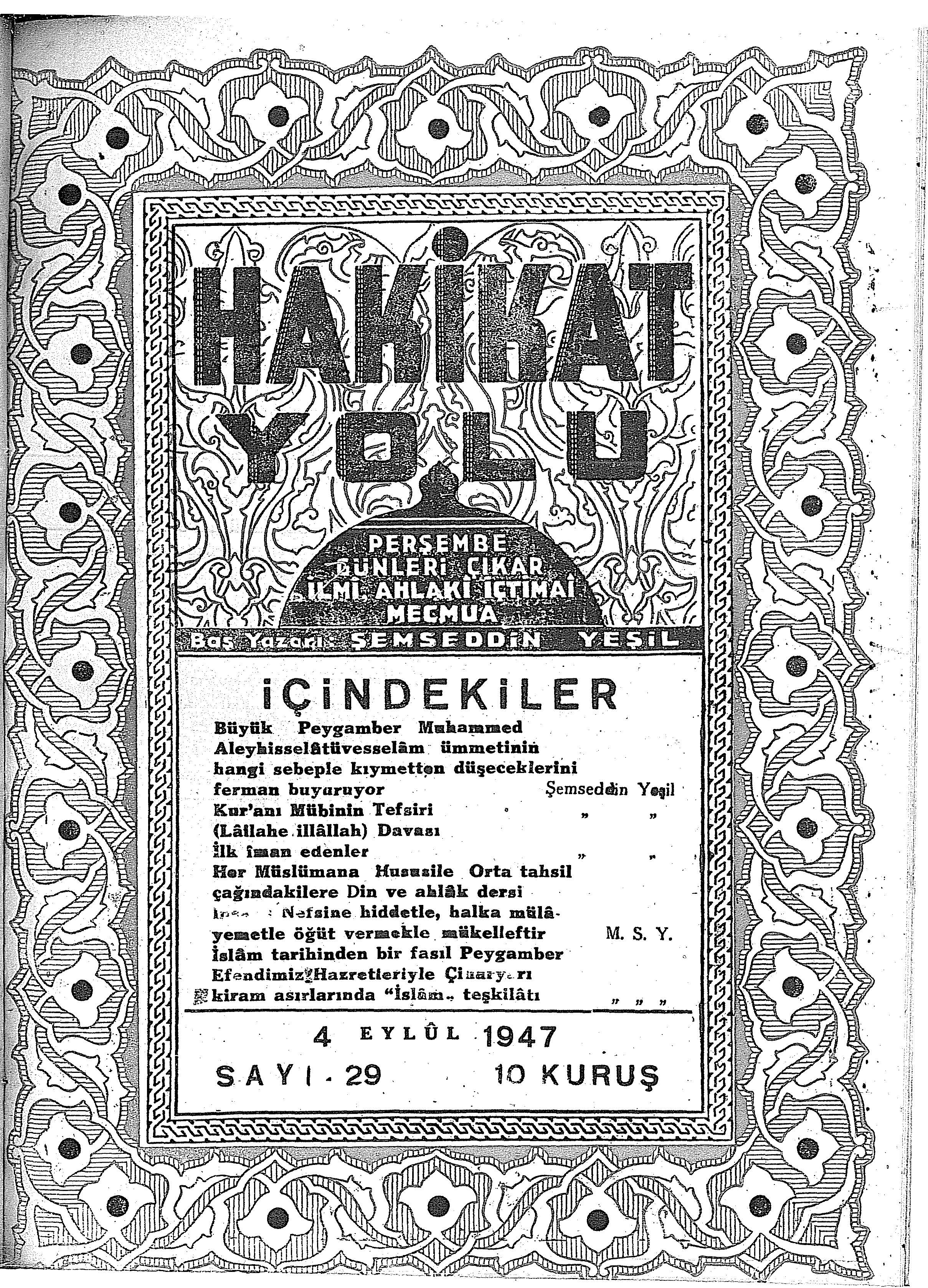 29. Sayı Kapağı
