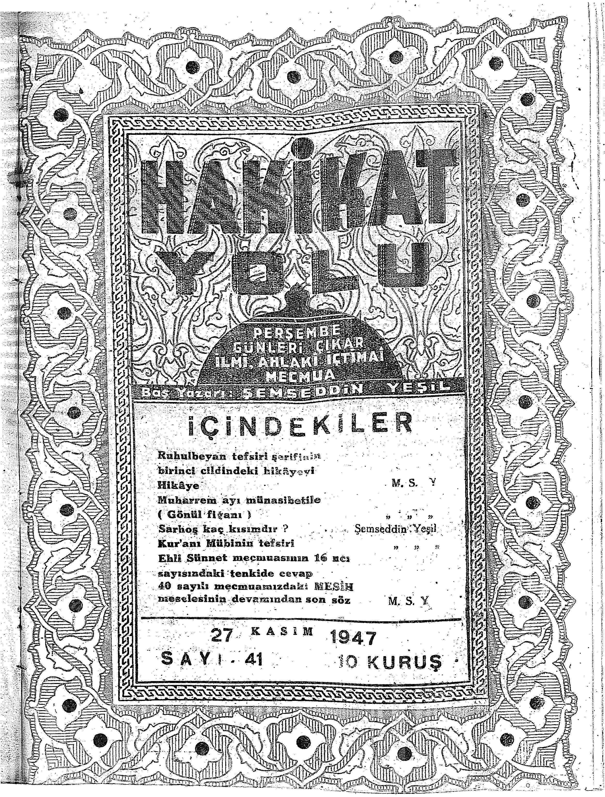 41. Sayı Kapağı