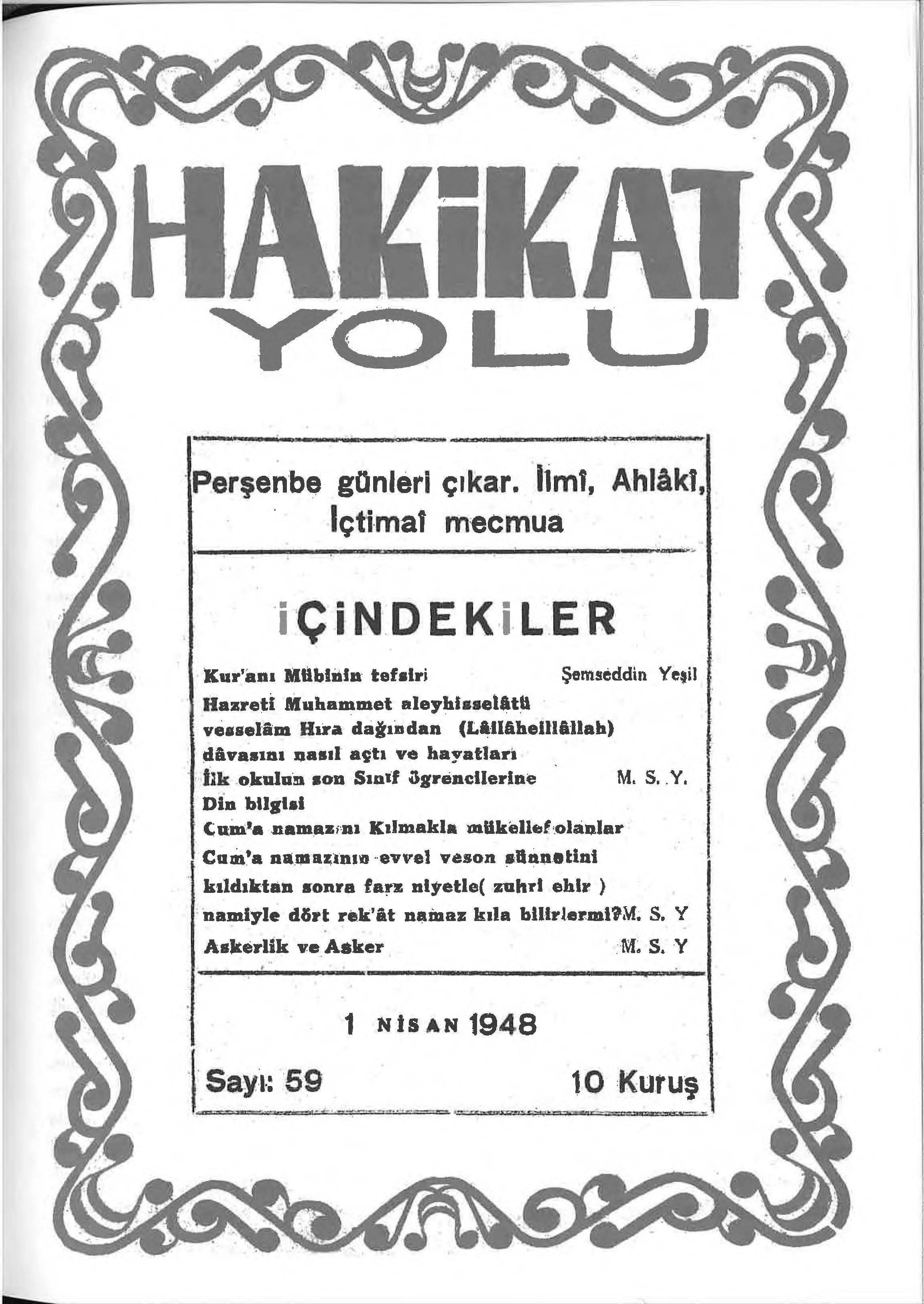 59. Sayı Kapağı