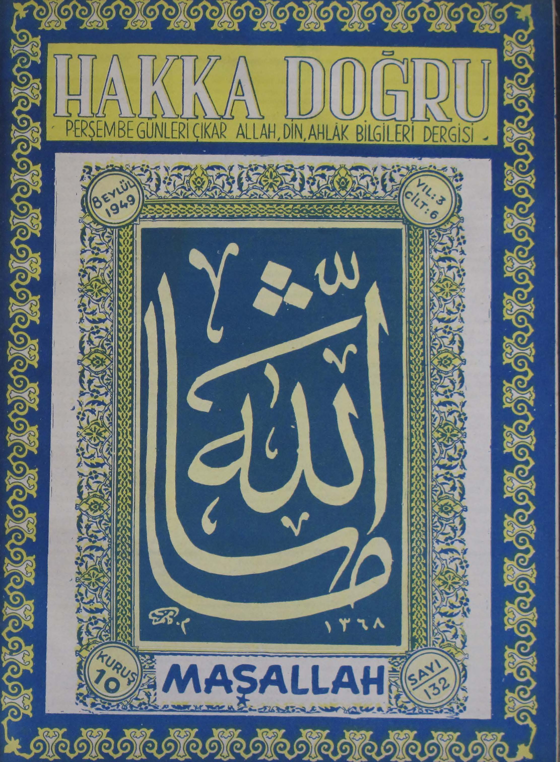 6. Cilt 132. Sayı Kapağı