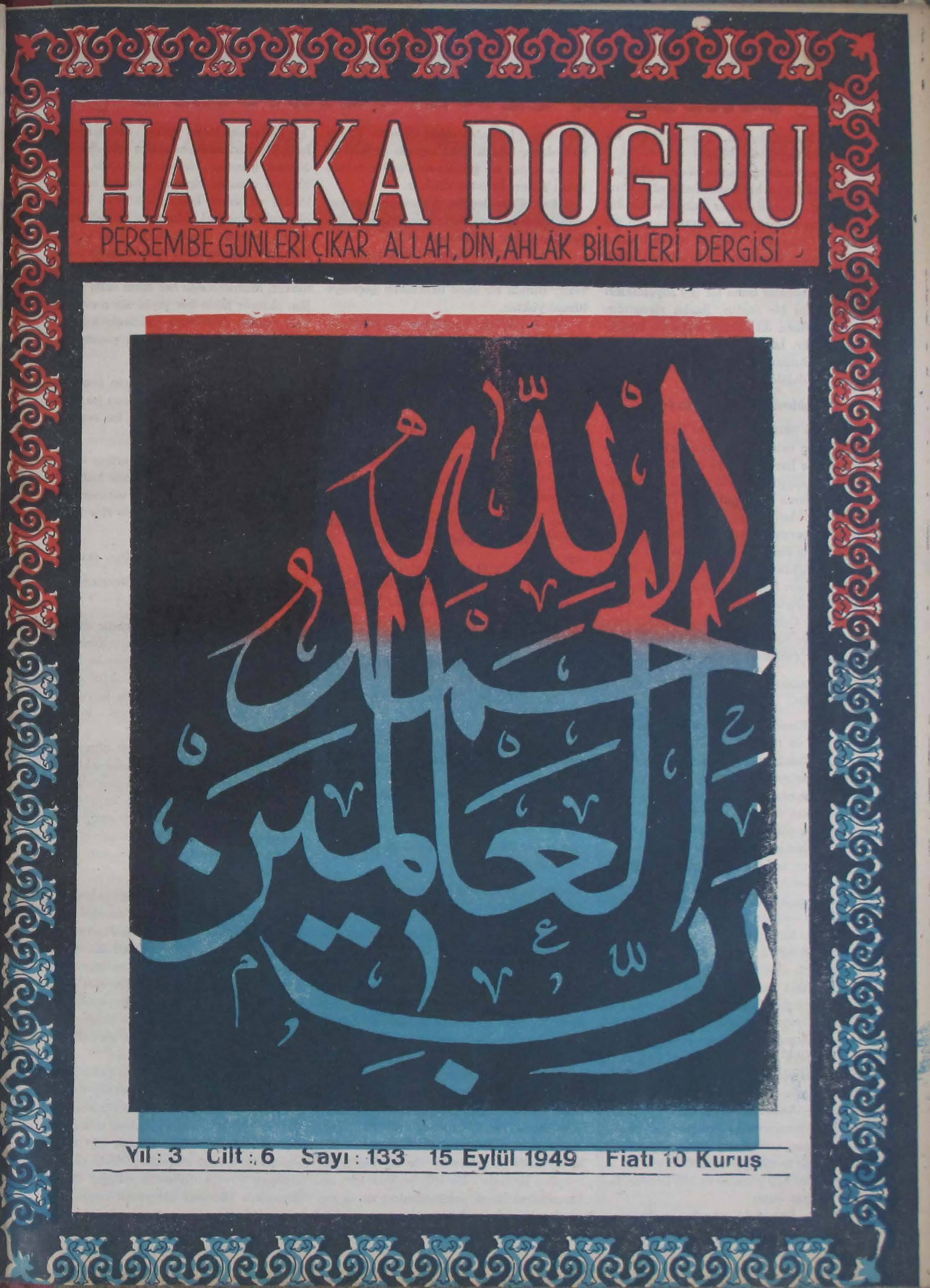 6. Cilt 133. Sayı Kapağı