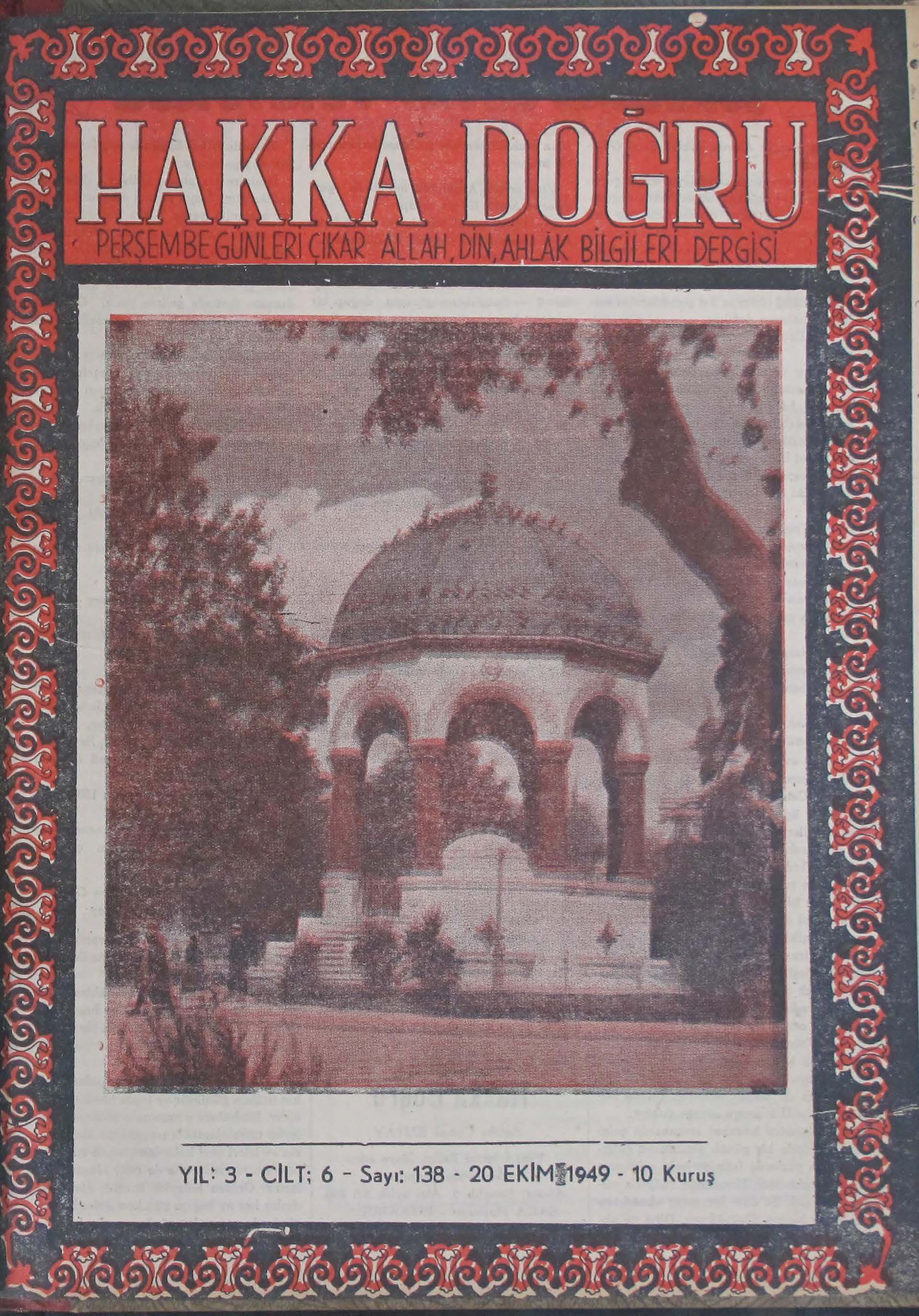 6. Cilt 138. Sayı Kapağı