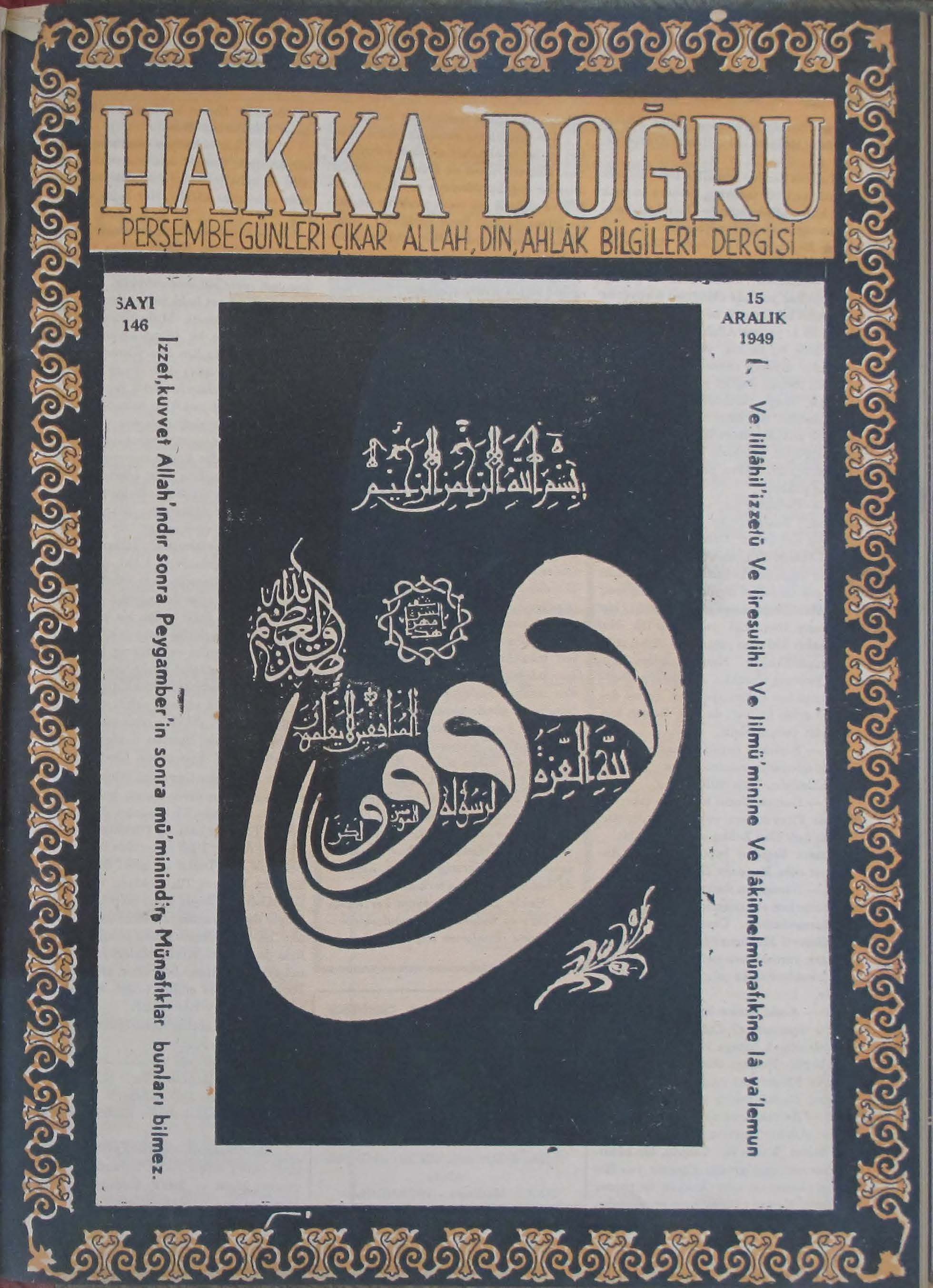 6. Cilt 146. Sayı Kapağı