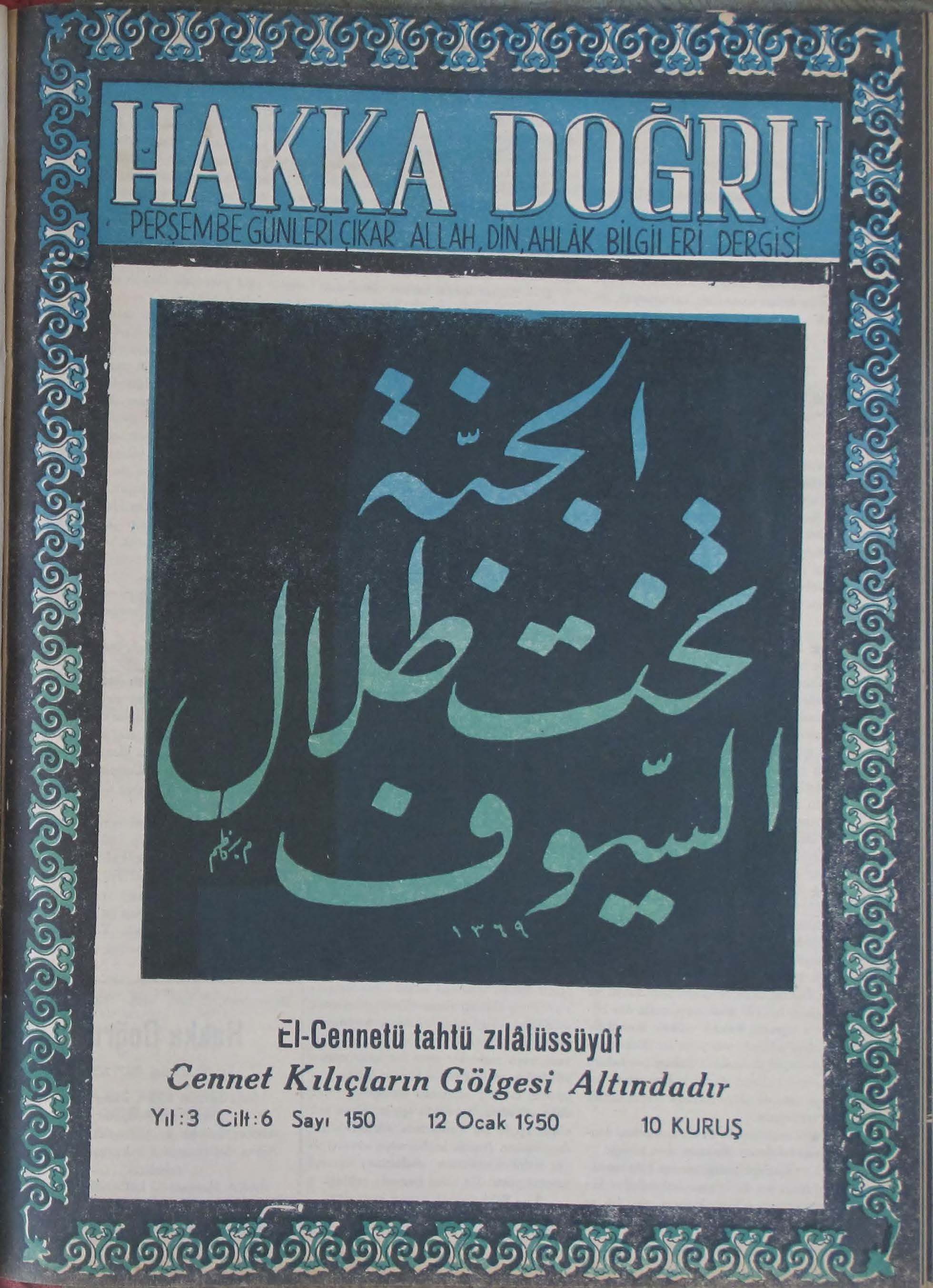 6. Cilt 150. Sayı Kapağı