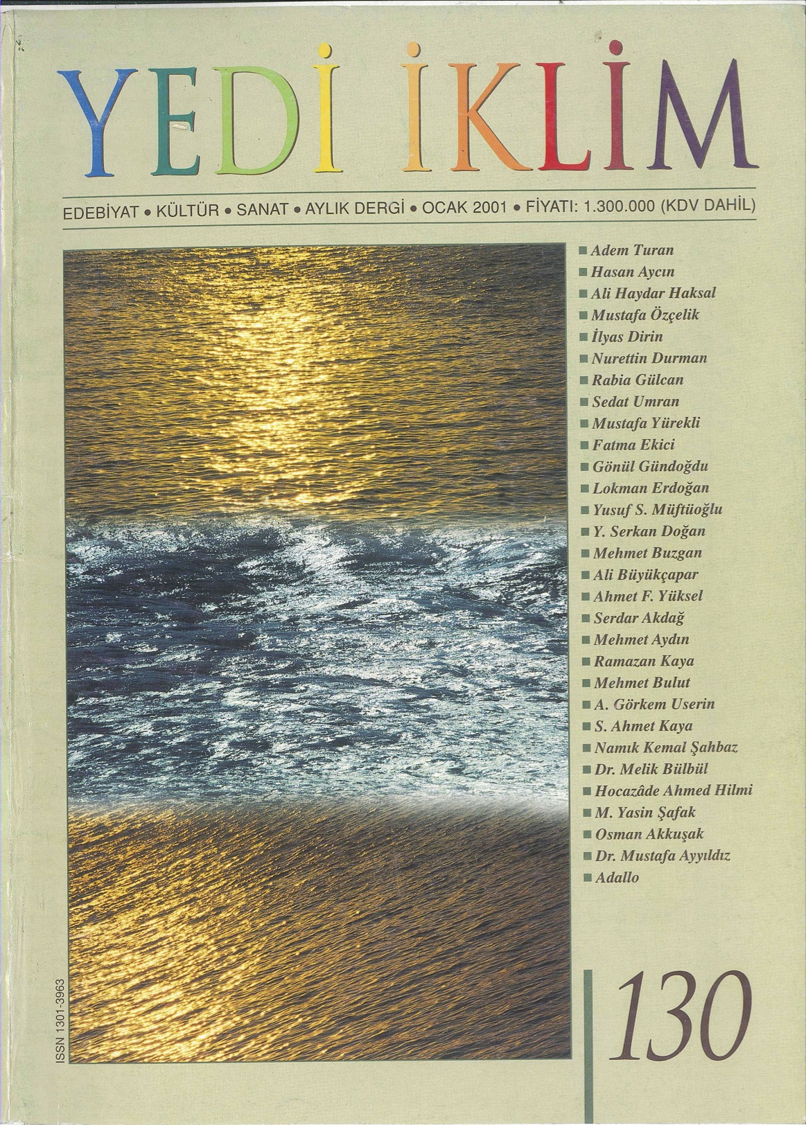 14. Cilt 130. Sayı Kapağı
