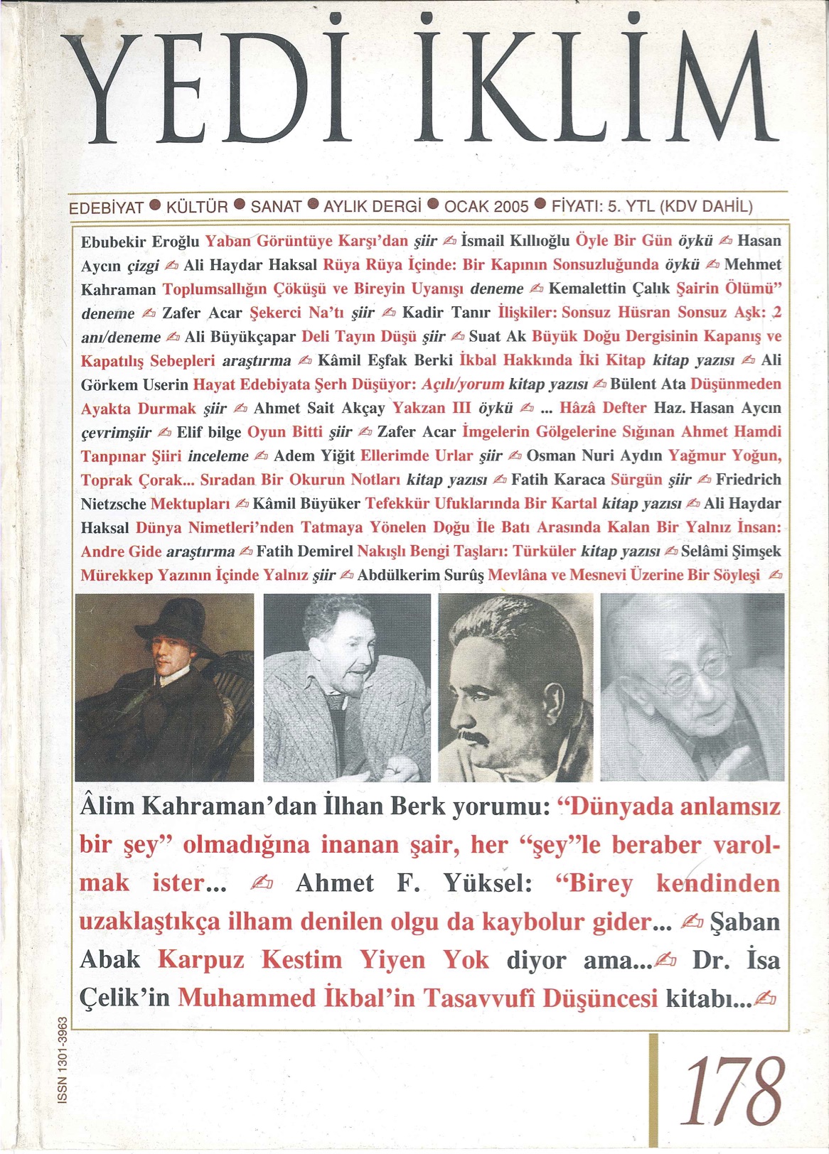18. Cilt 178. Sayı Kapağı