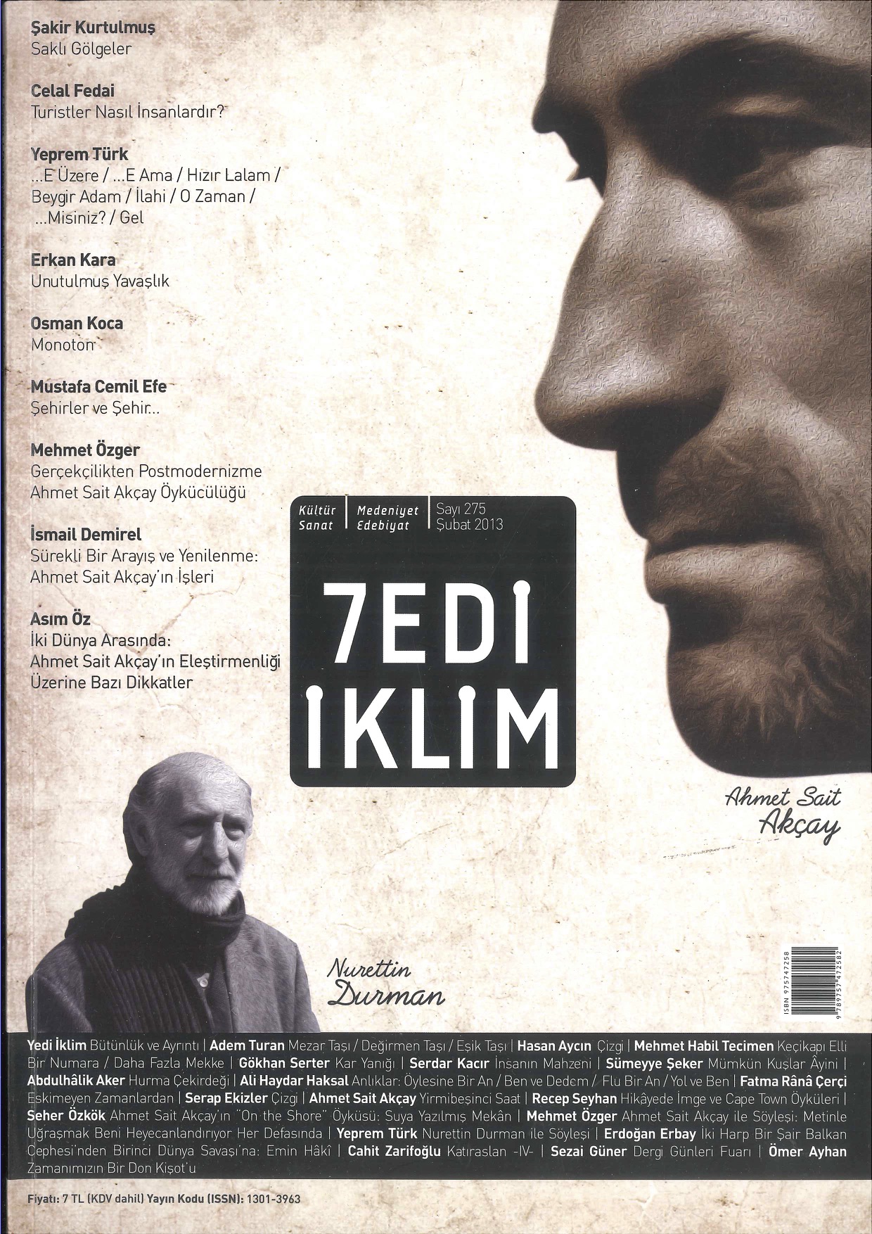 25. Cilt 275. Sayı Kapağı